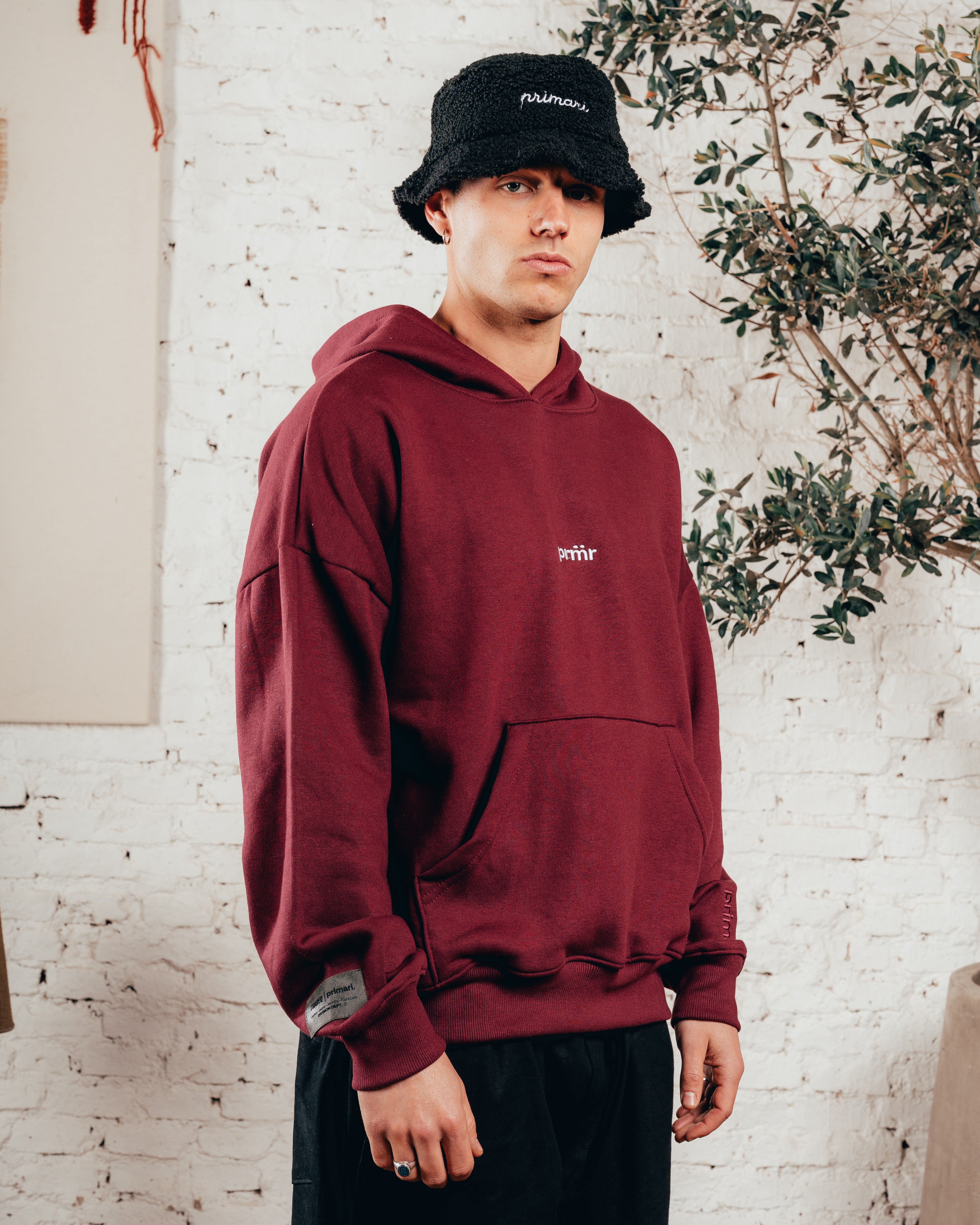 HOODIE OVERISZED [ PRIMARI ] BORDO