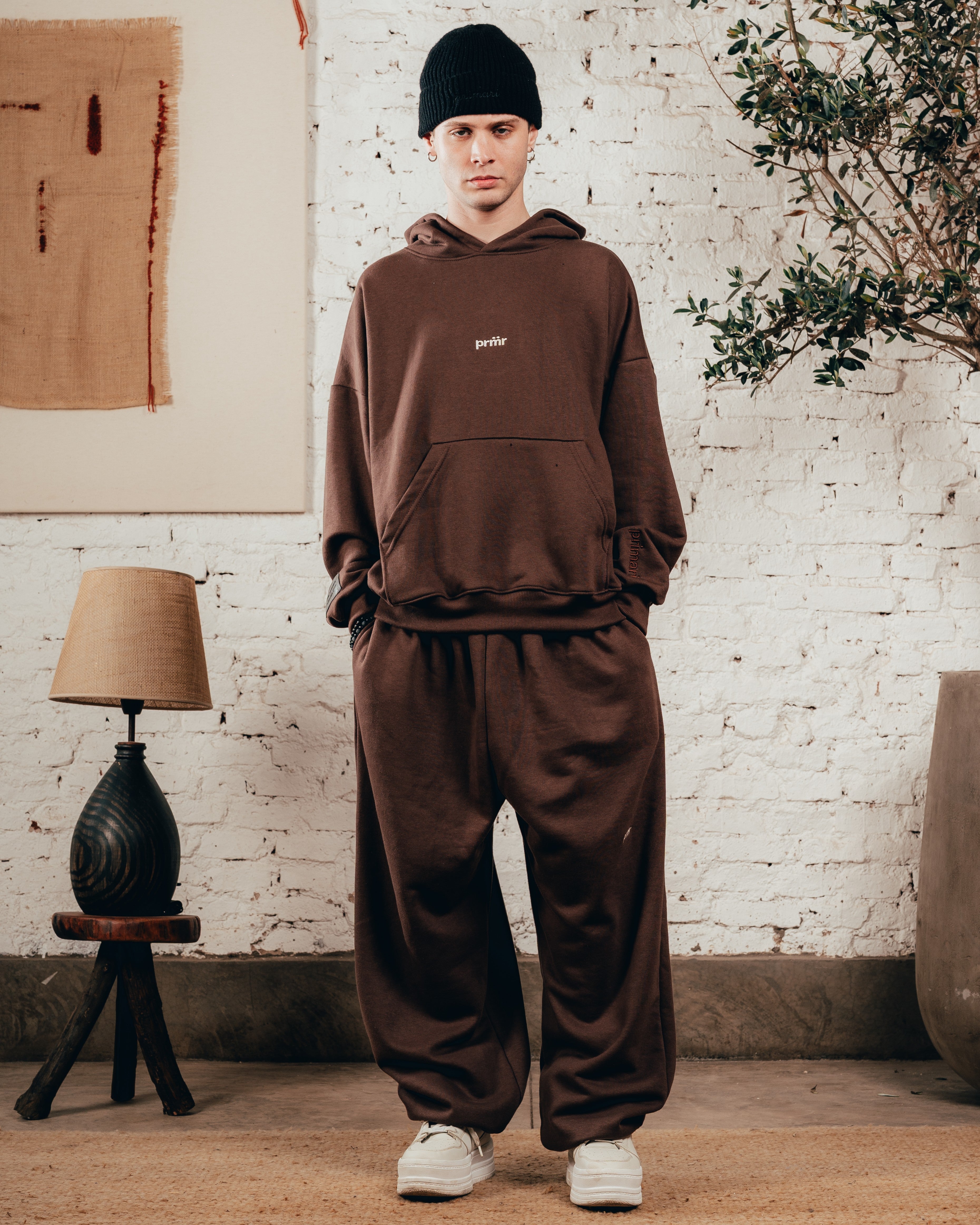 HOODIE OVERISZED [ PRIMARI ] CHOCOLATE