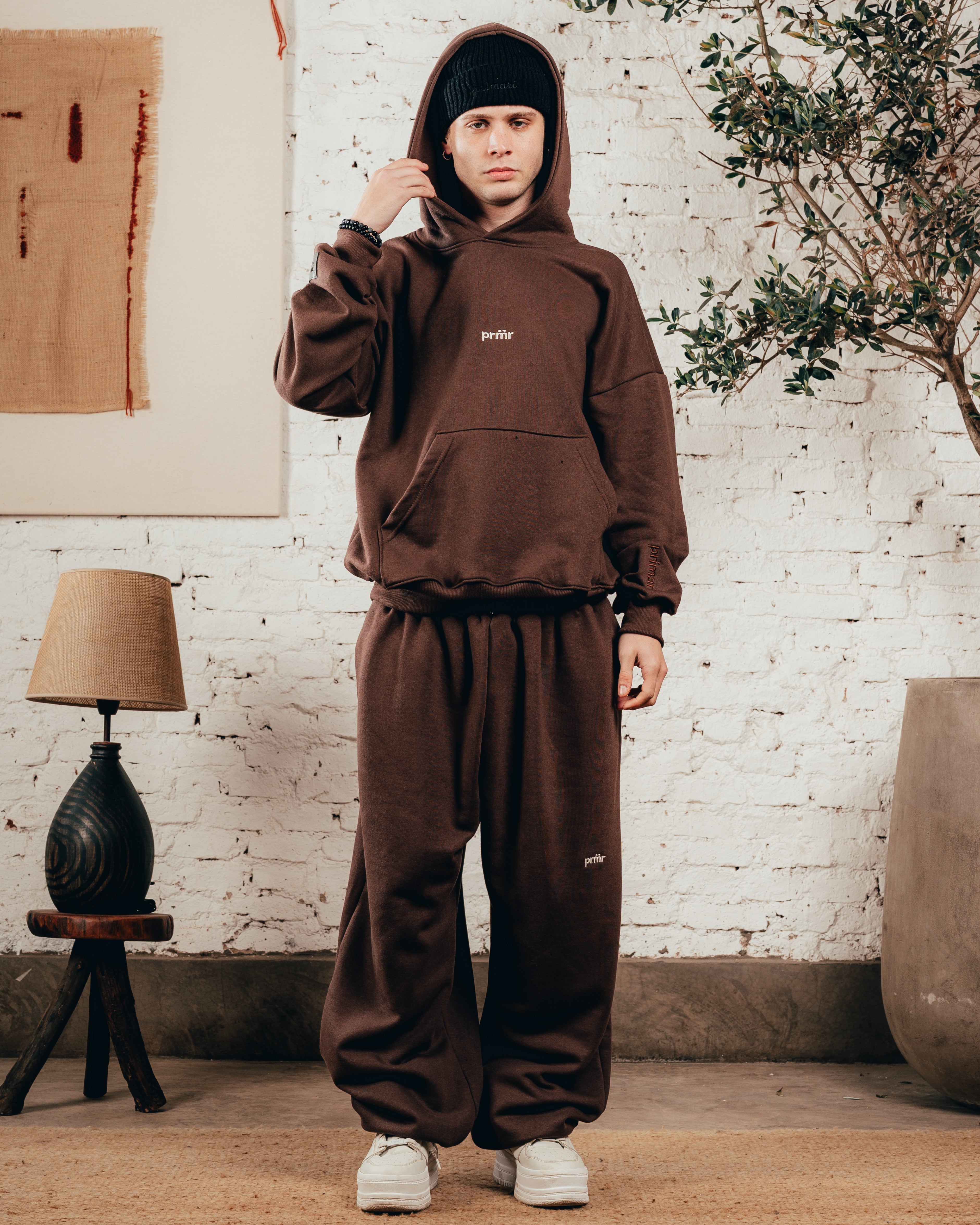 HOODIE OVERISZED [ PRIMARI ] CHOCOLATE