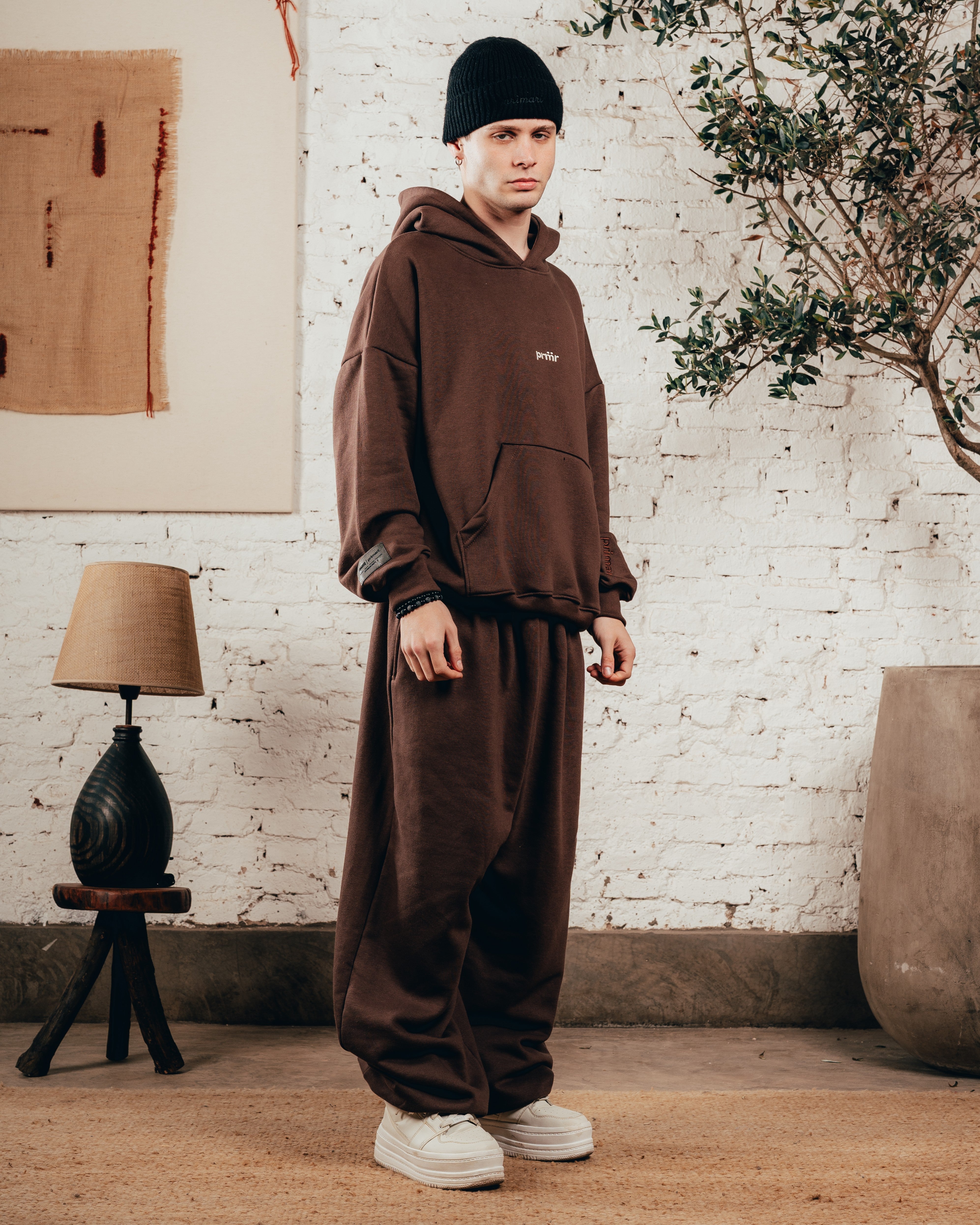 HOODIE OVERISZED [ PRIMARI ] CHOCOLATE