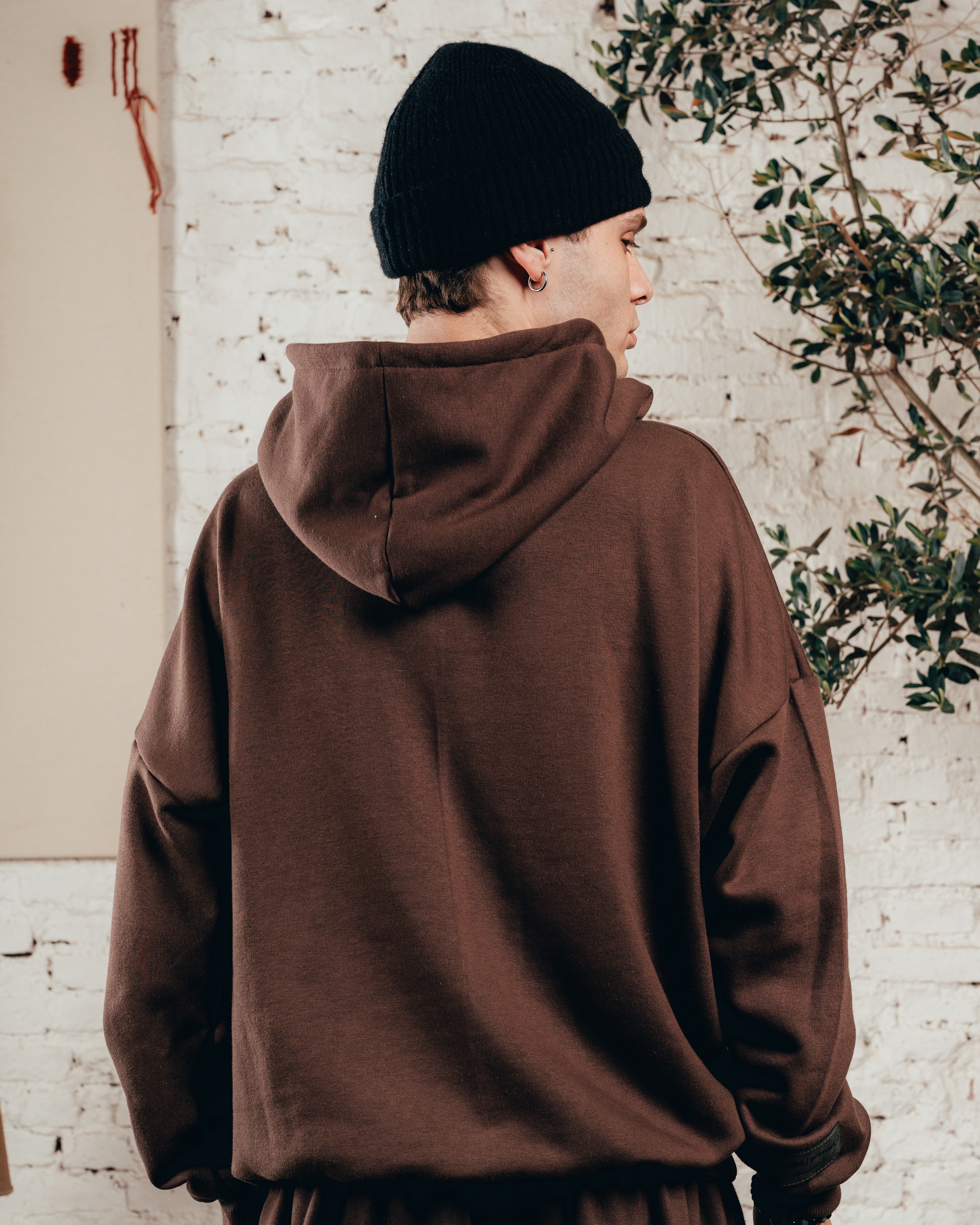 HOODIE OVERISZED [ PRIMARI ] CHOCOLATE