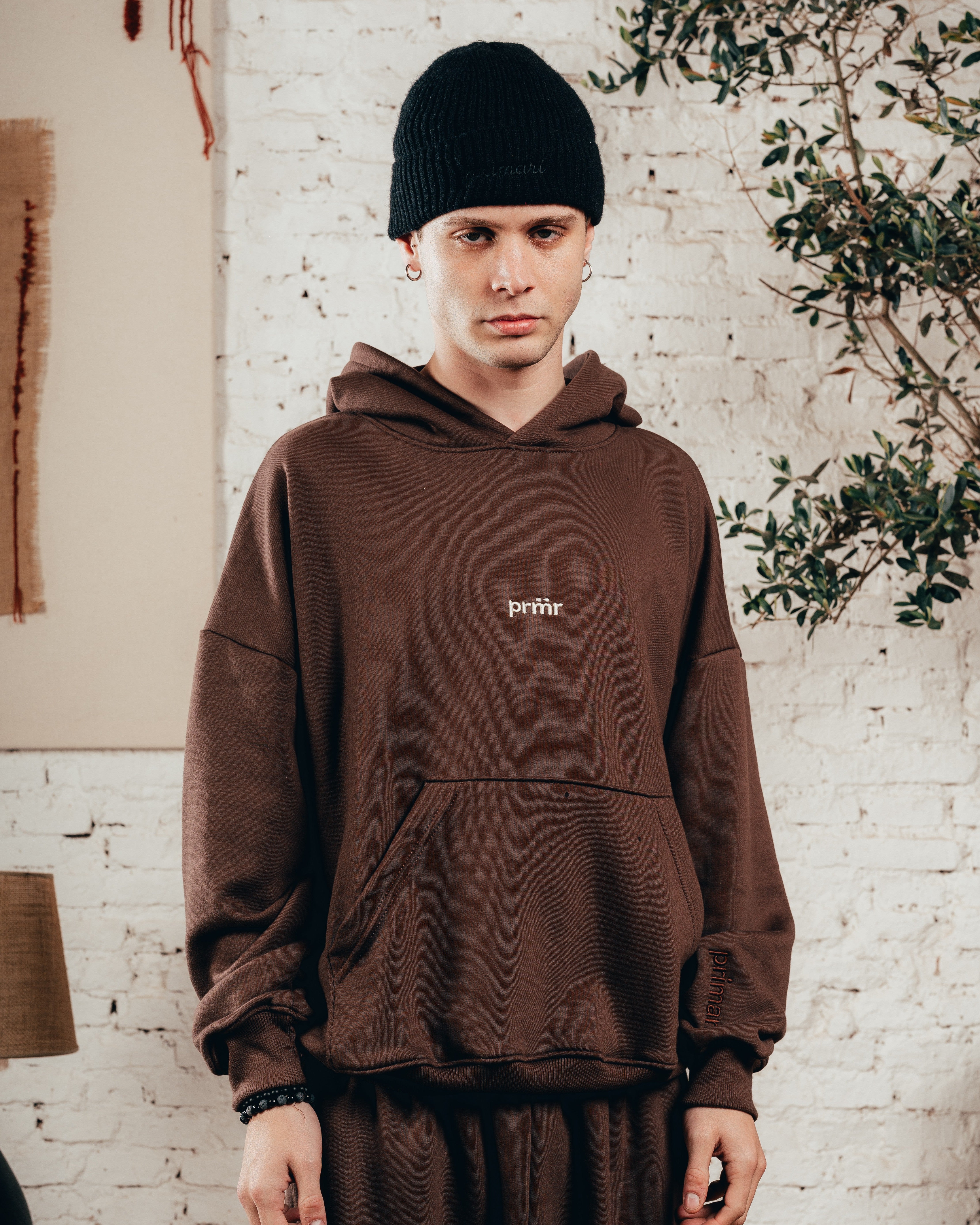 HOODIE OVERISZED [ PRIMARI ] CHOCOLATE