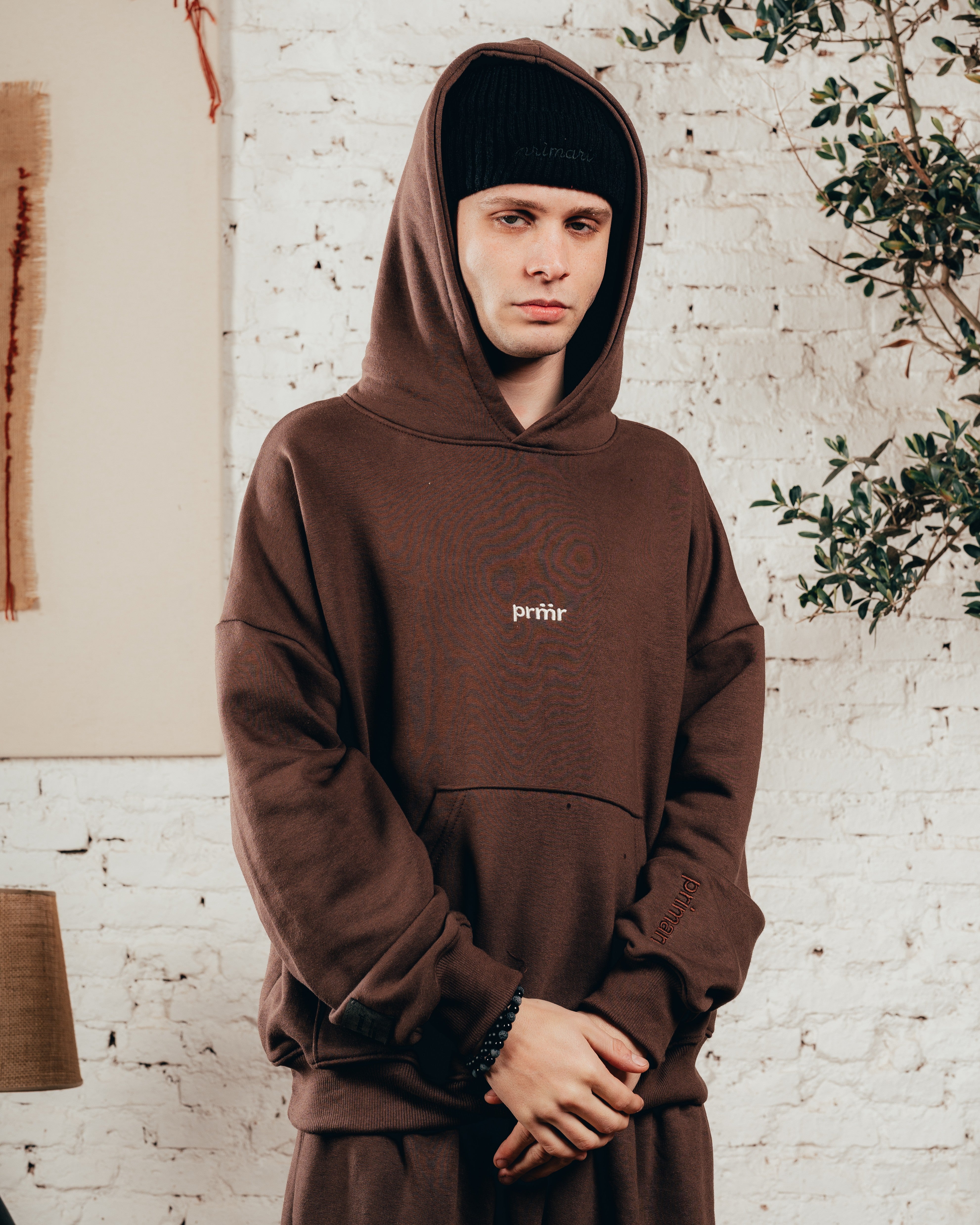 HOODIE OVERISZED [ PRIMARI ] CHOCOLATE