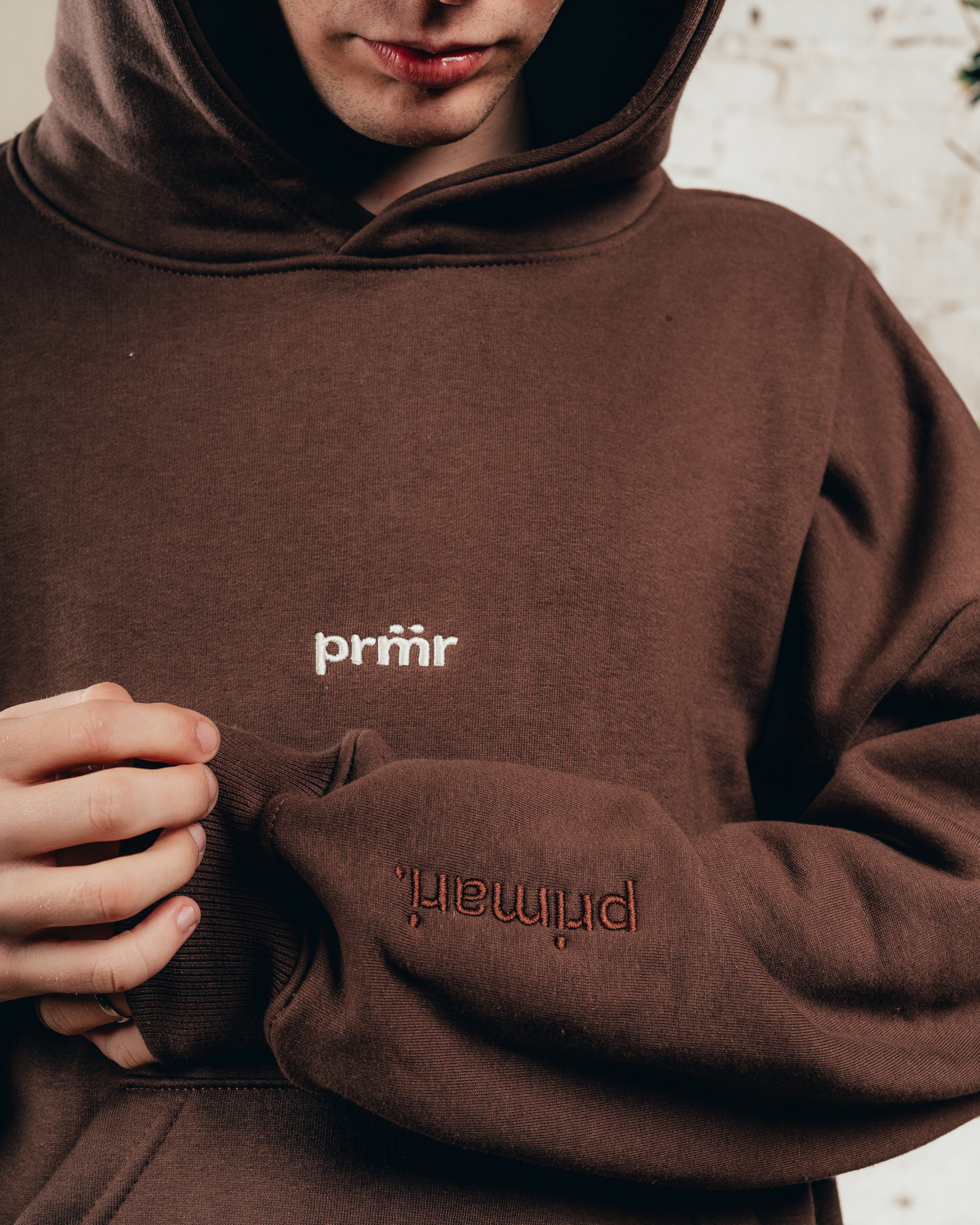 HOODIE OVERISZED [ PRIMARI ] CHOCOLATE