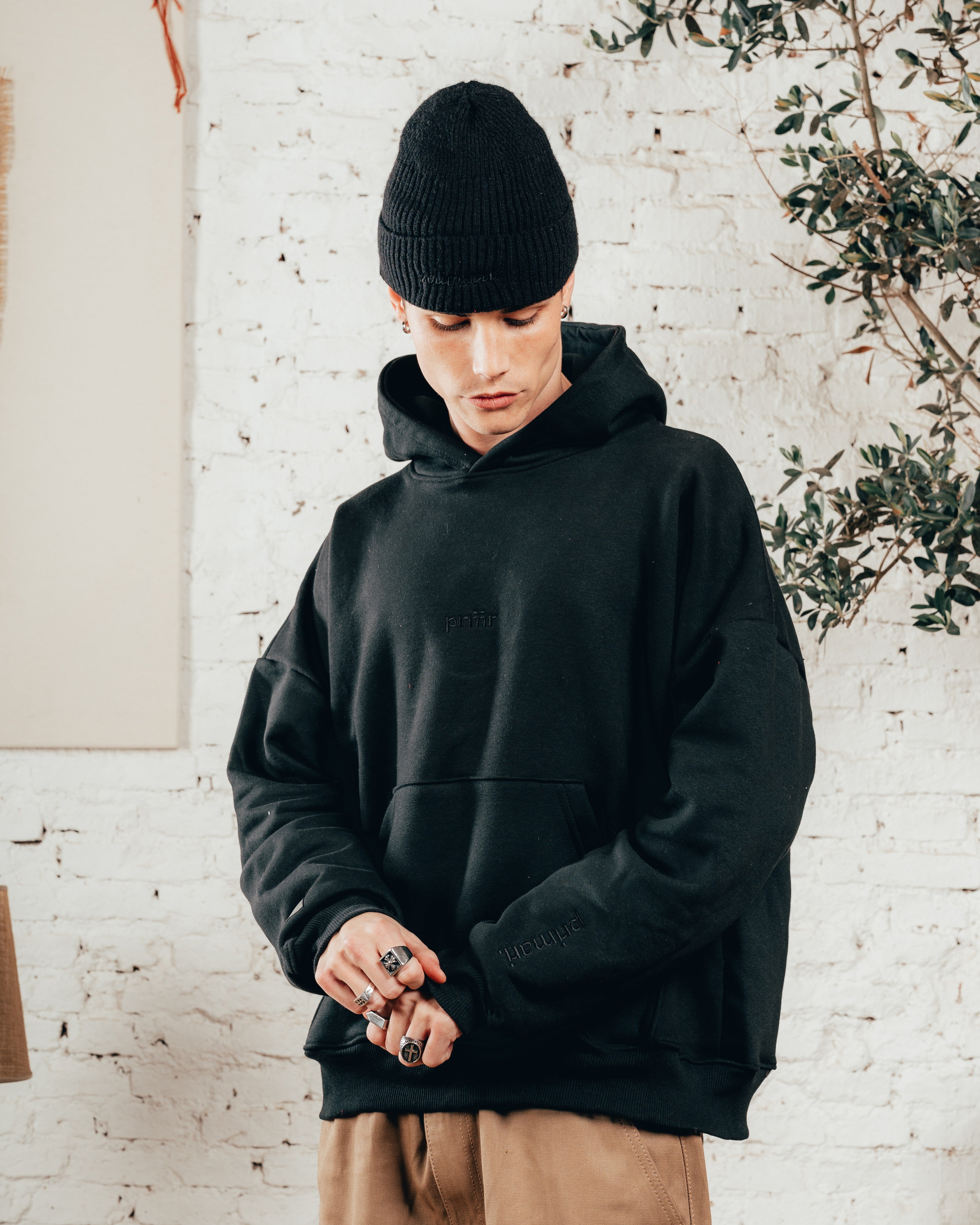 HOODIE OVERISZED [ PRIMARI ] BLACK