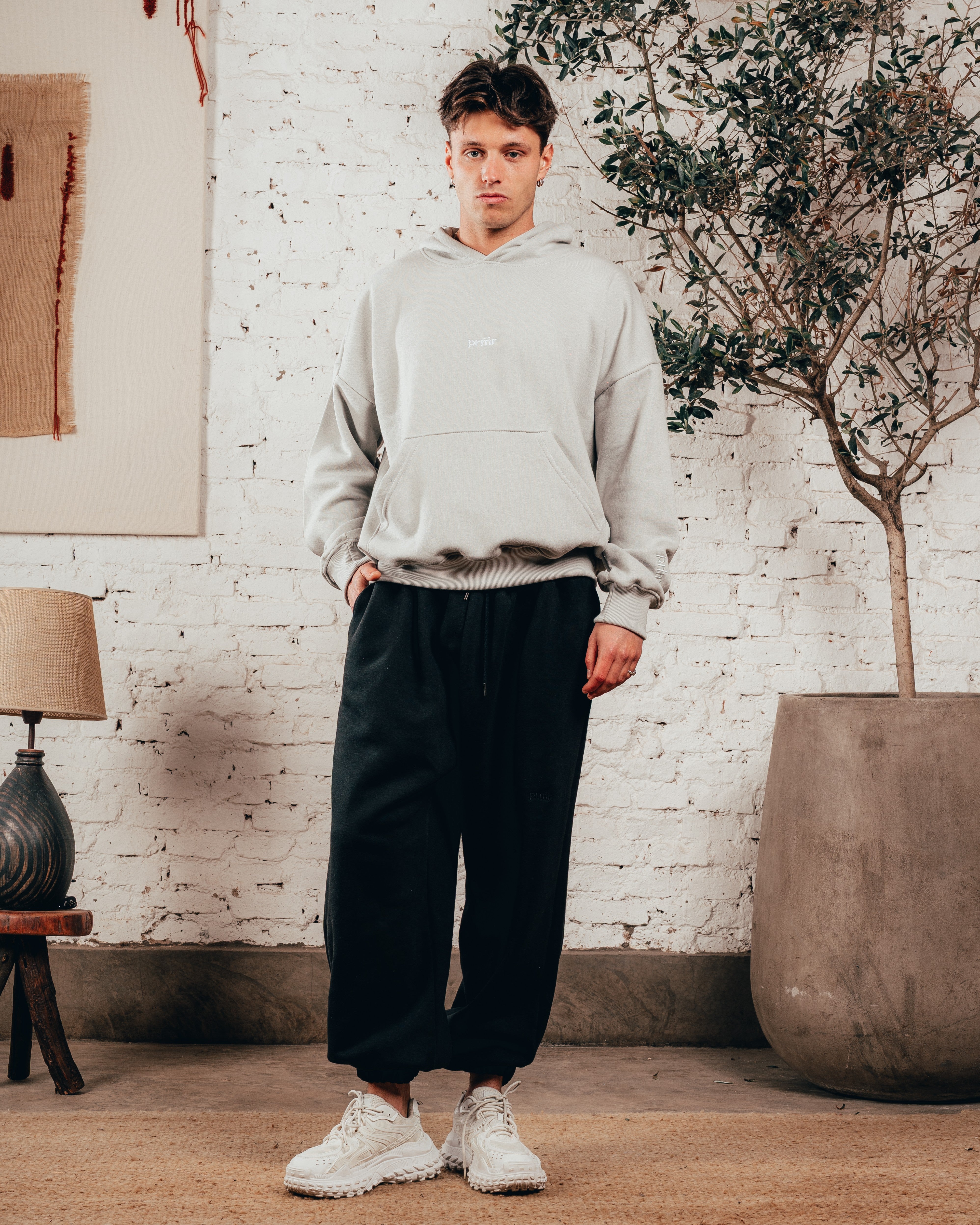 HOODIE OVERISZED [ PRIMARI ] MELANGE GREY