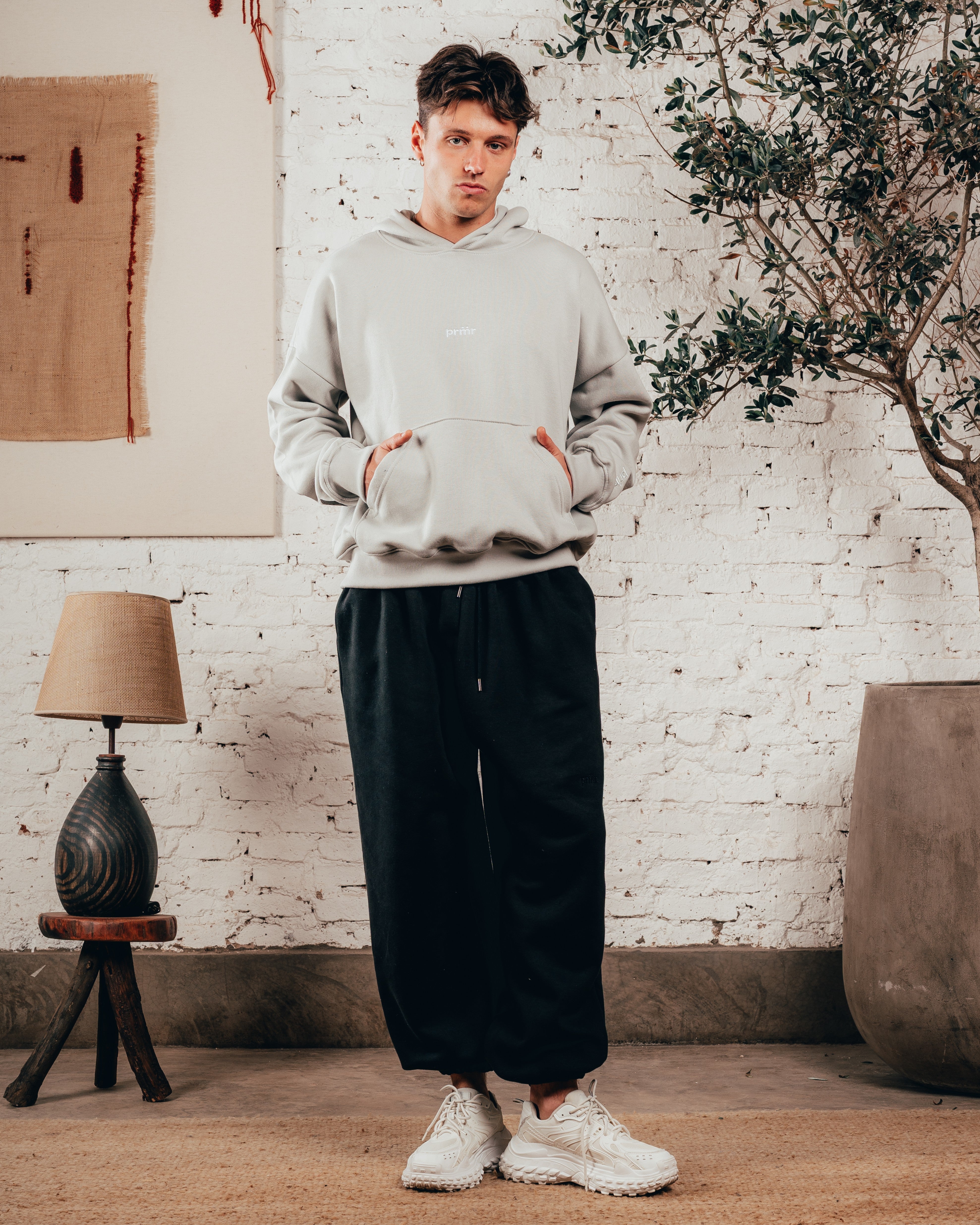 HOODIE OVERISZED [ PRIMARI ] MELANGE GREY