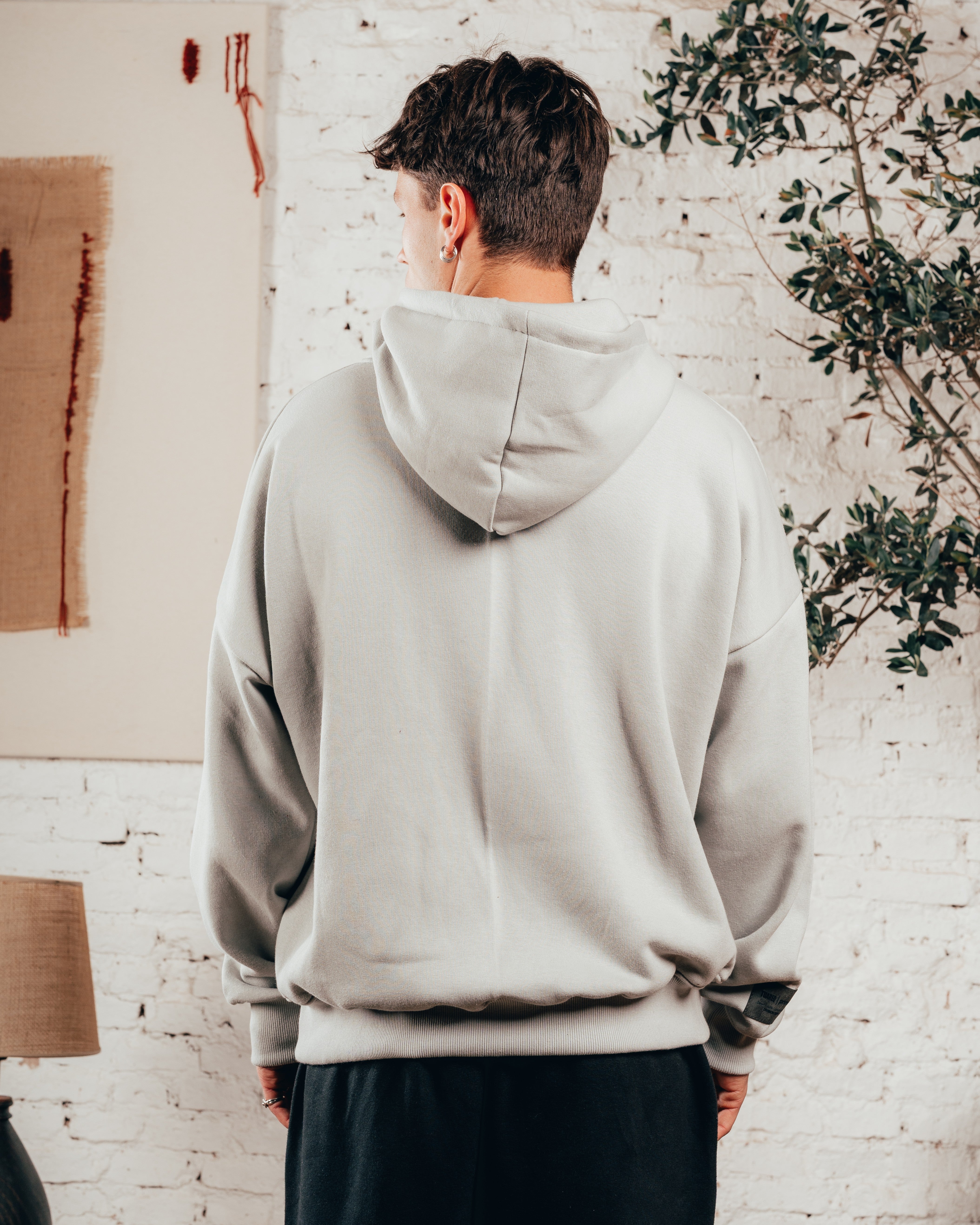 HOODIE OVERISZED [ PRIMARI ] MELANGE GREY