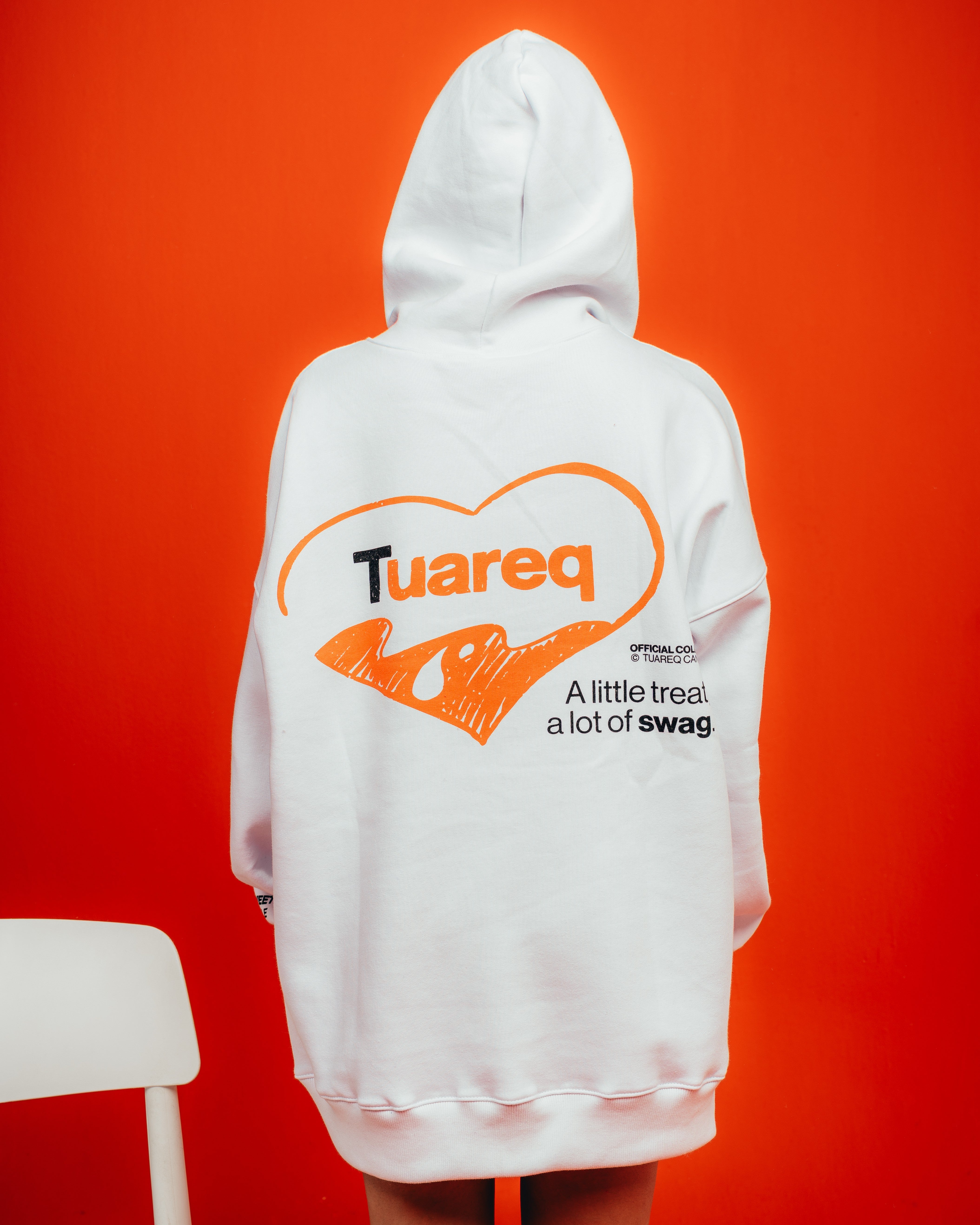 HOODIE PESADO CANDY [ KINDER ] HEART WHITE