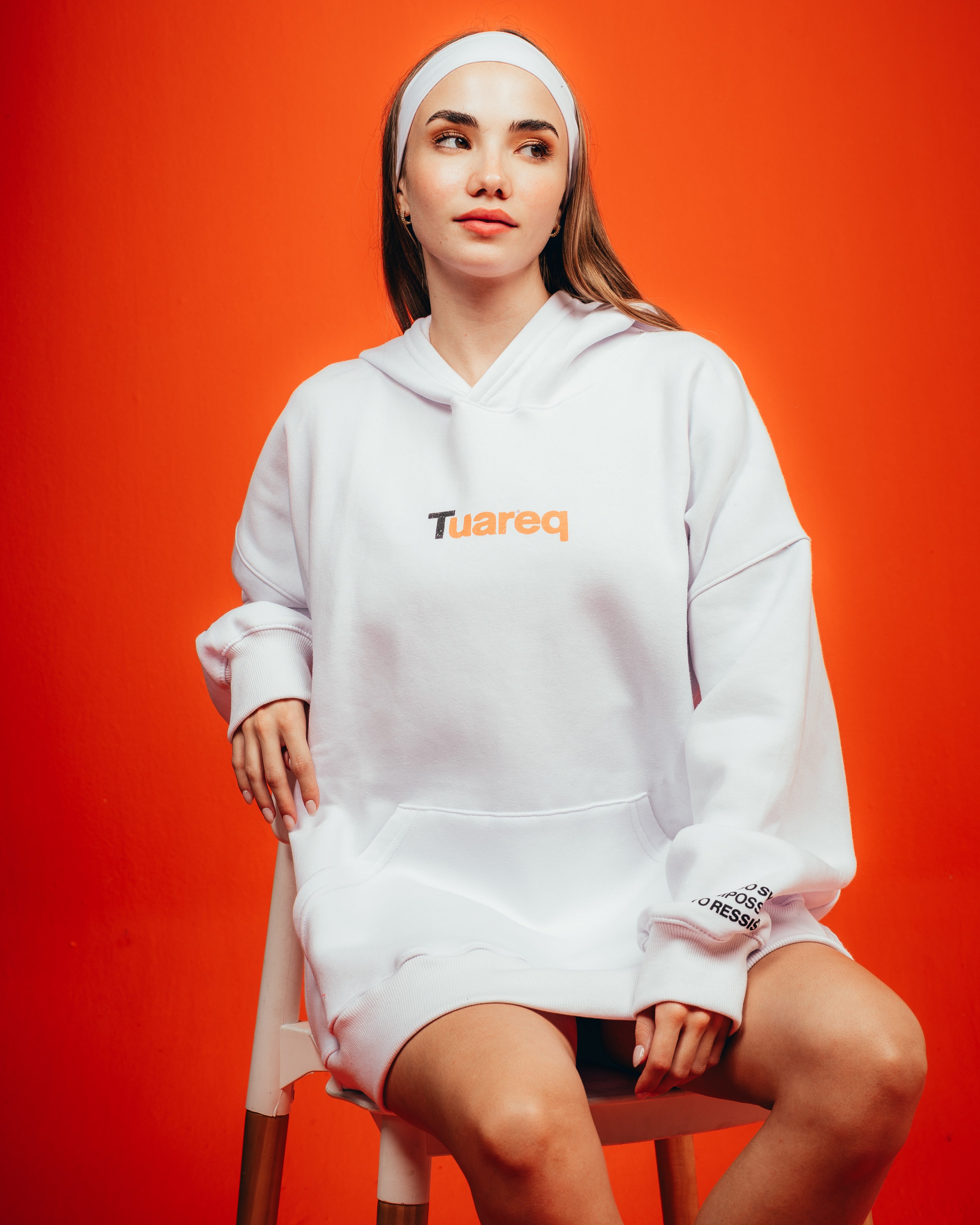 HOODIE PESADO CANDY [ KINDER ] HEART WHITE