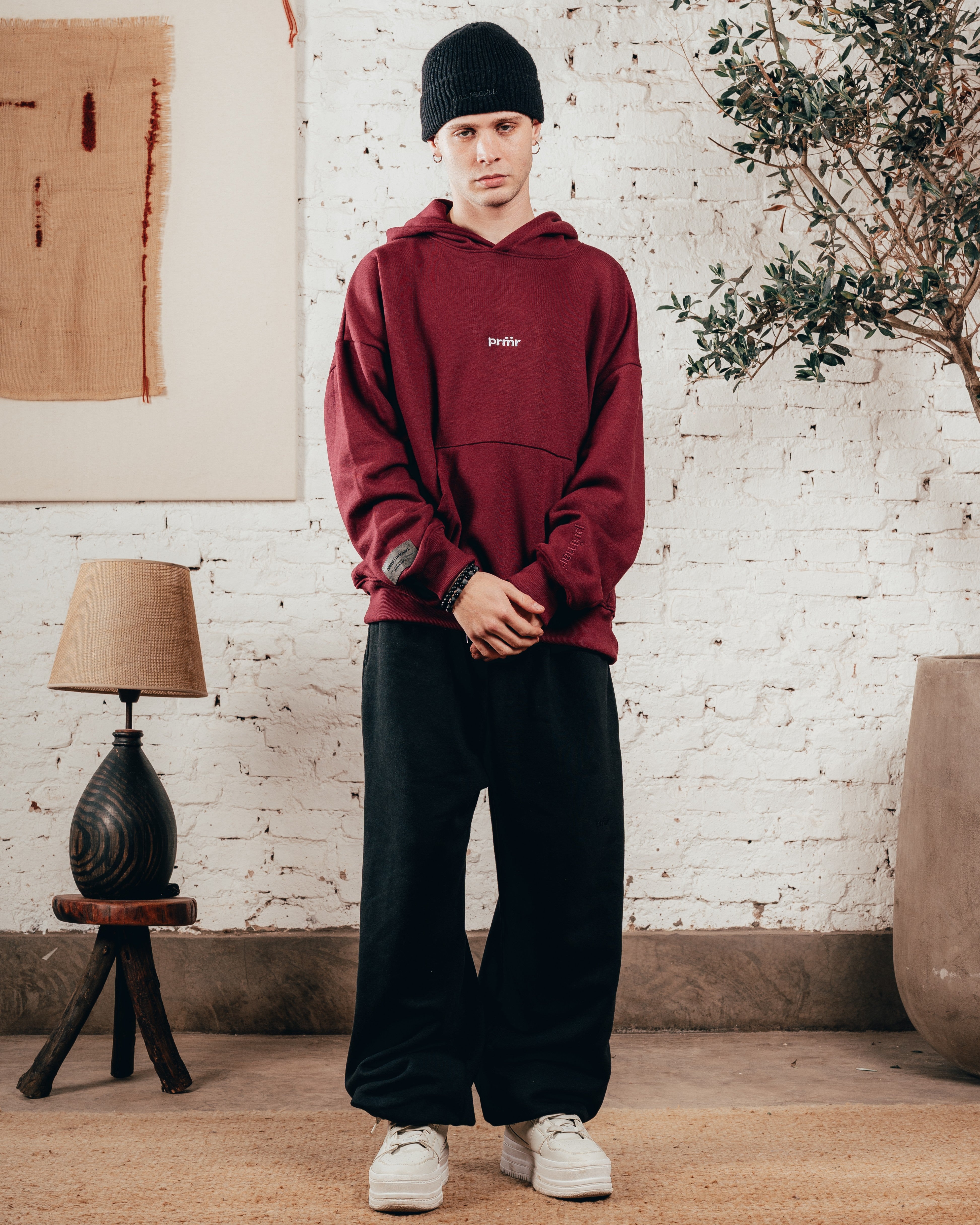 HOODIE OVERISZED [ PRIMARI ] BORDO