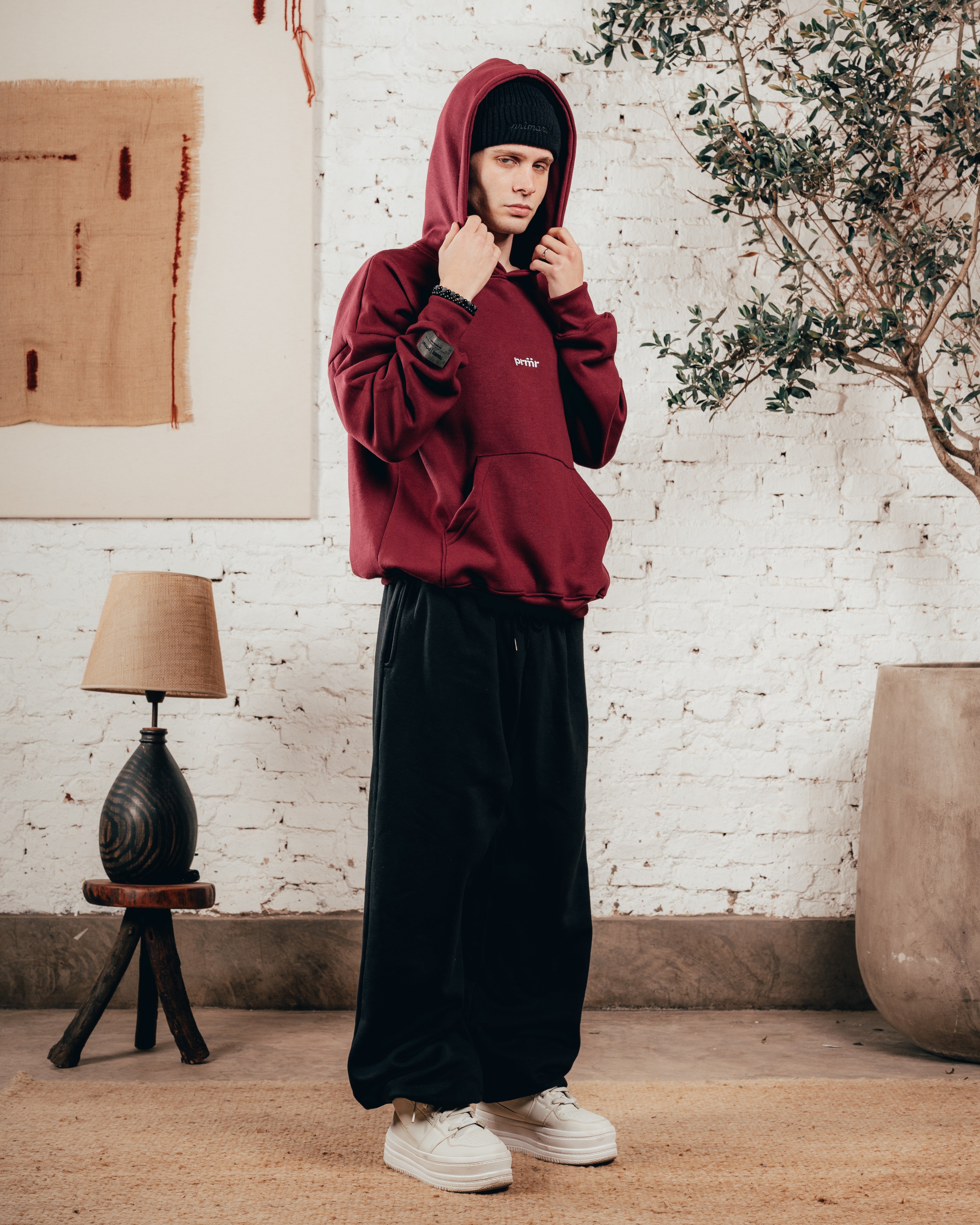HOODIE OVERISZED [ PRIMARI ] BORDO