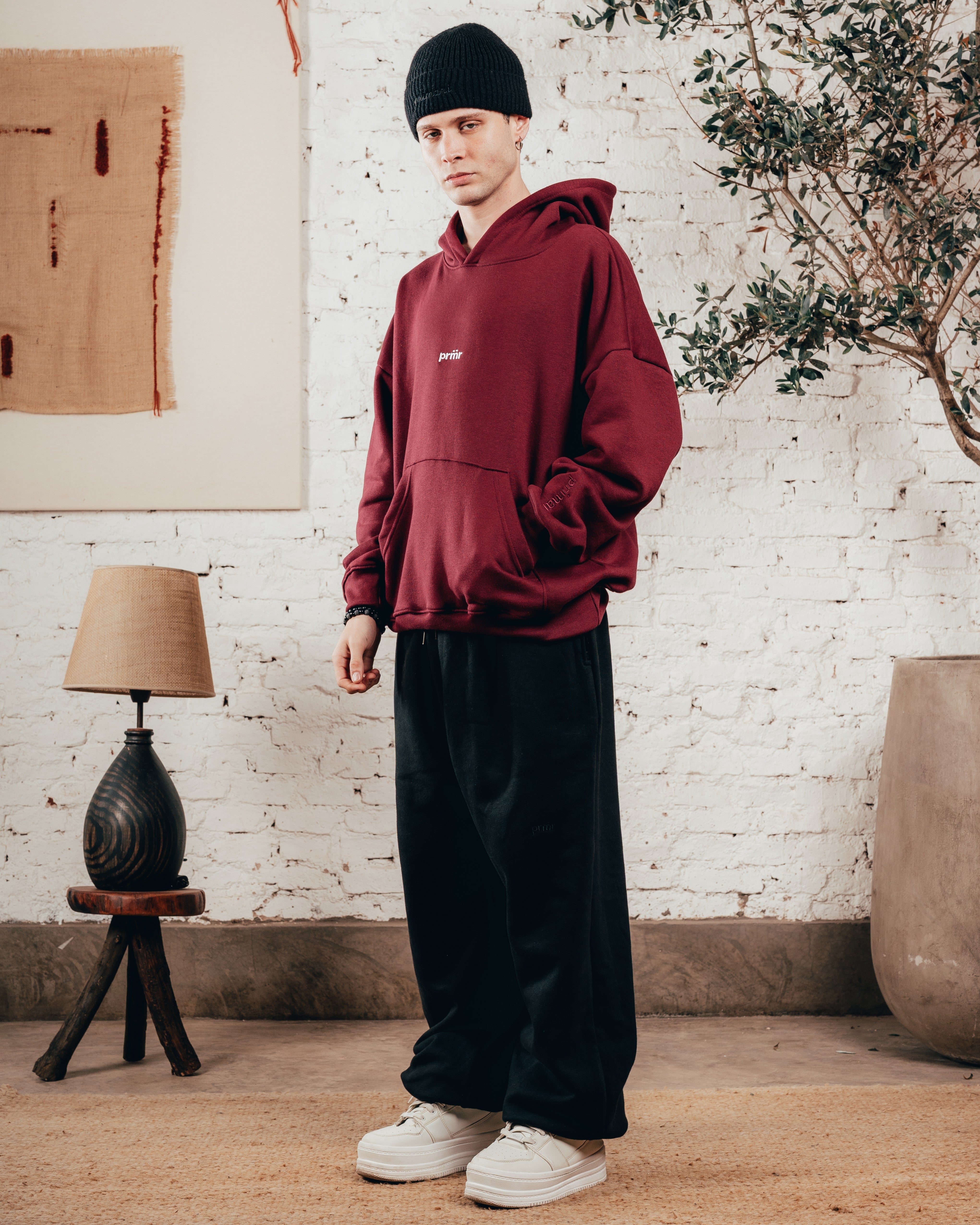 HOODIE OVERISZED [ PRIMARI ] BORDO