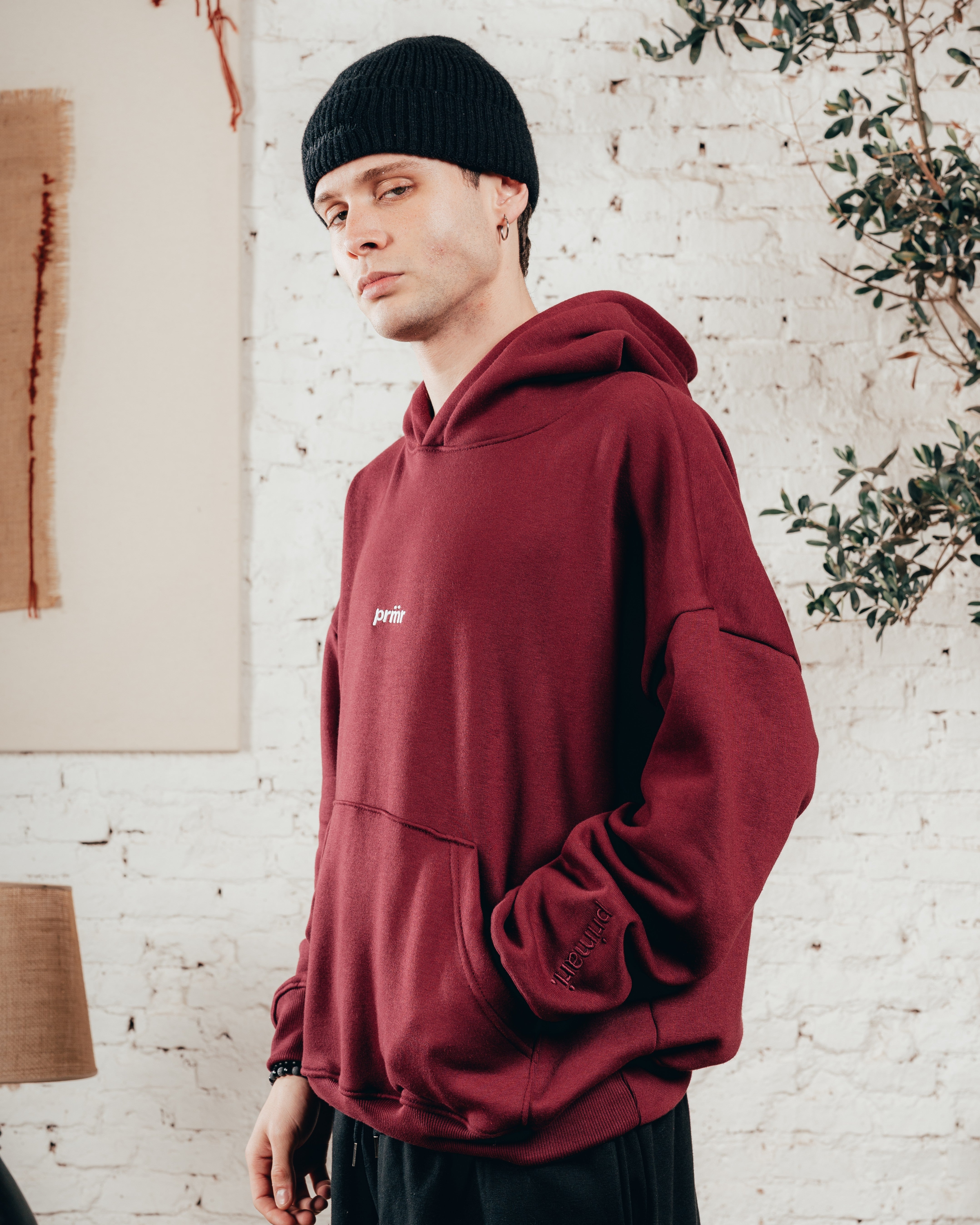 HOODIE OVERISZED [ PRIMARI ] BORDO