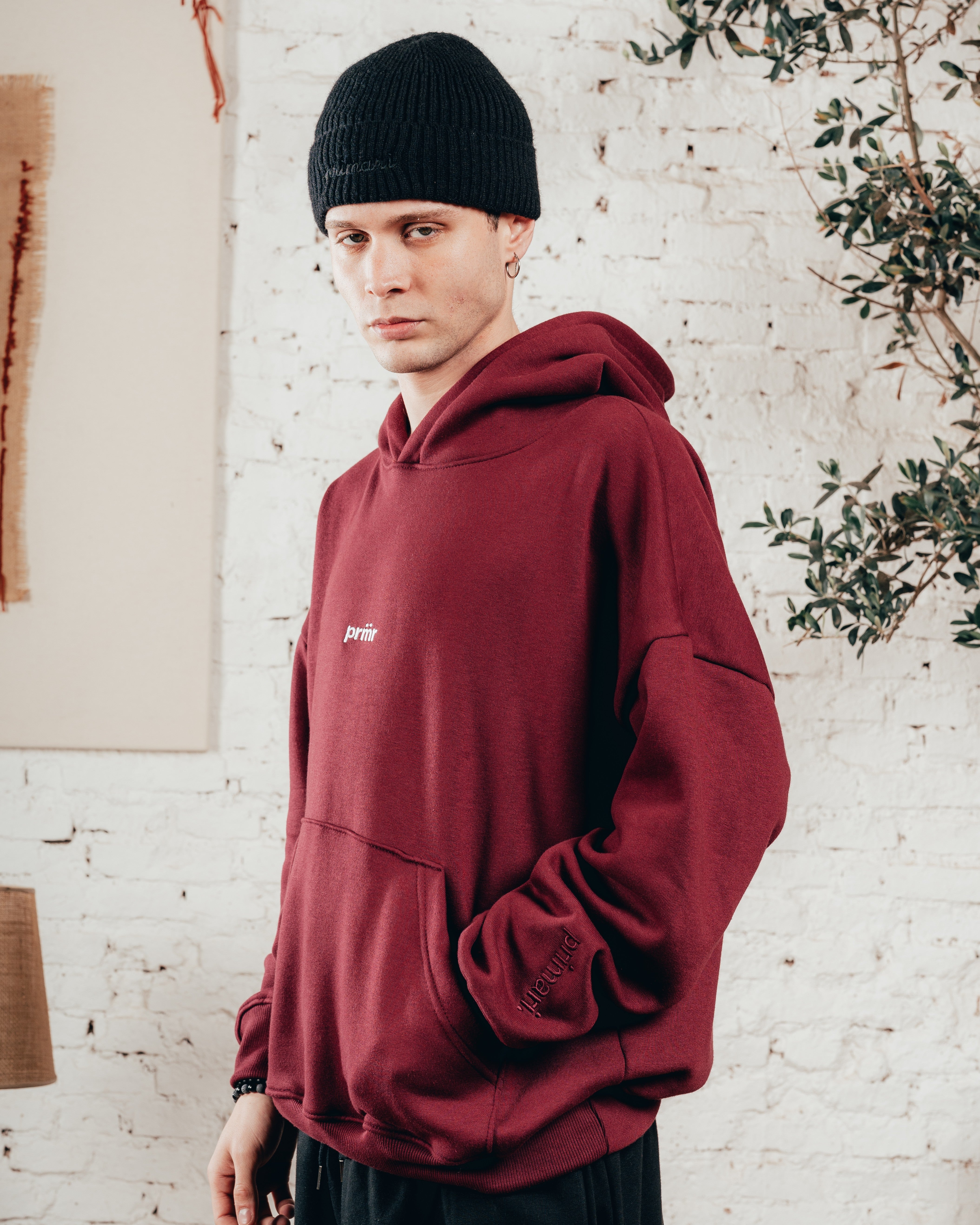 HOODIE OVERISZED [ PRIMARI ] BORDO