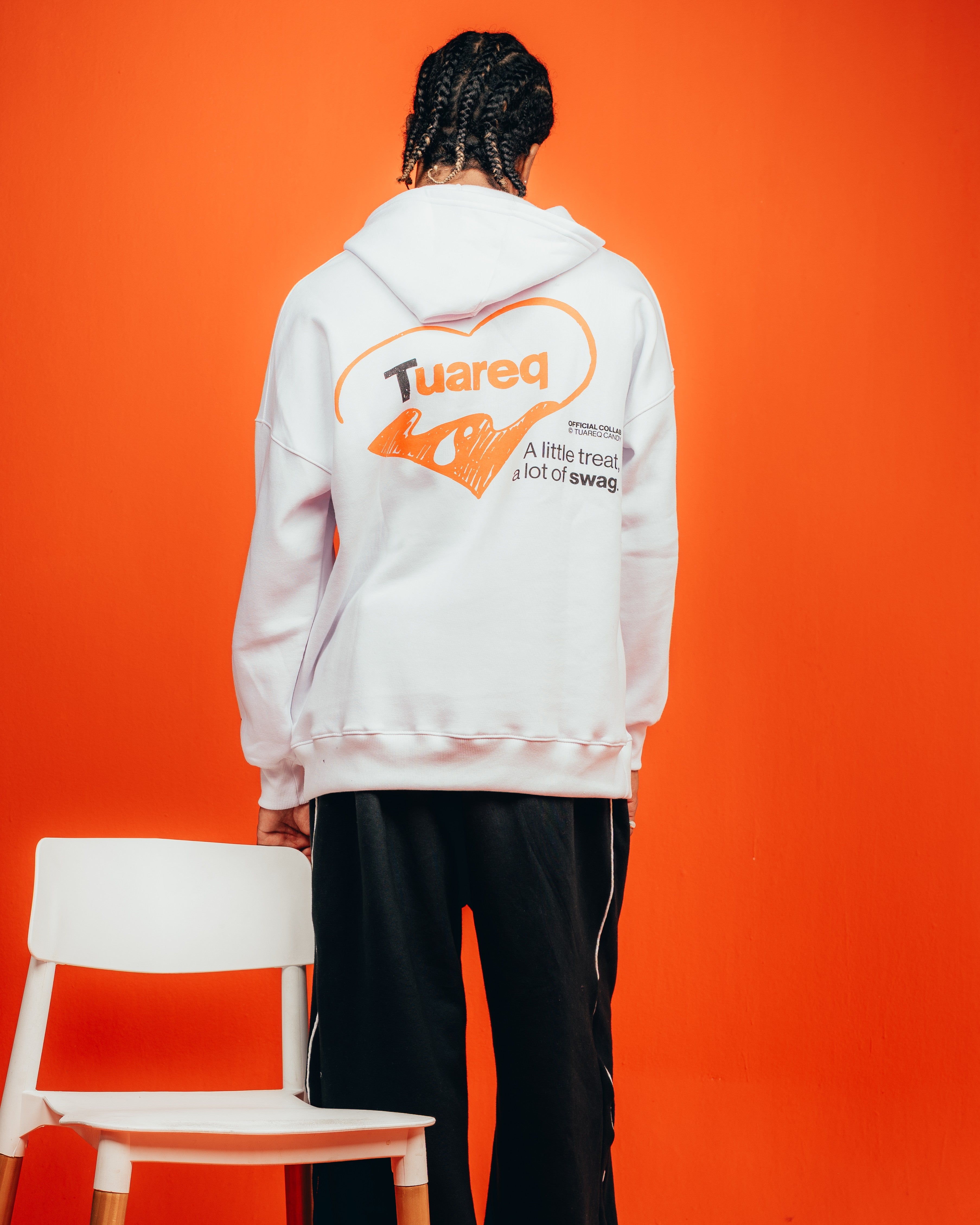 HOODIE PESADO CANDY [ KINDER ] HEART WHITE