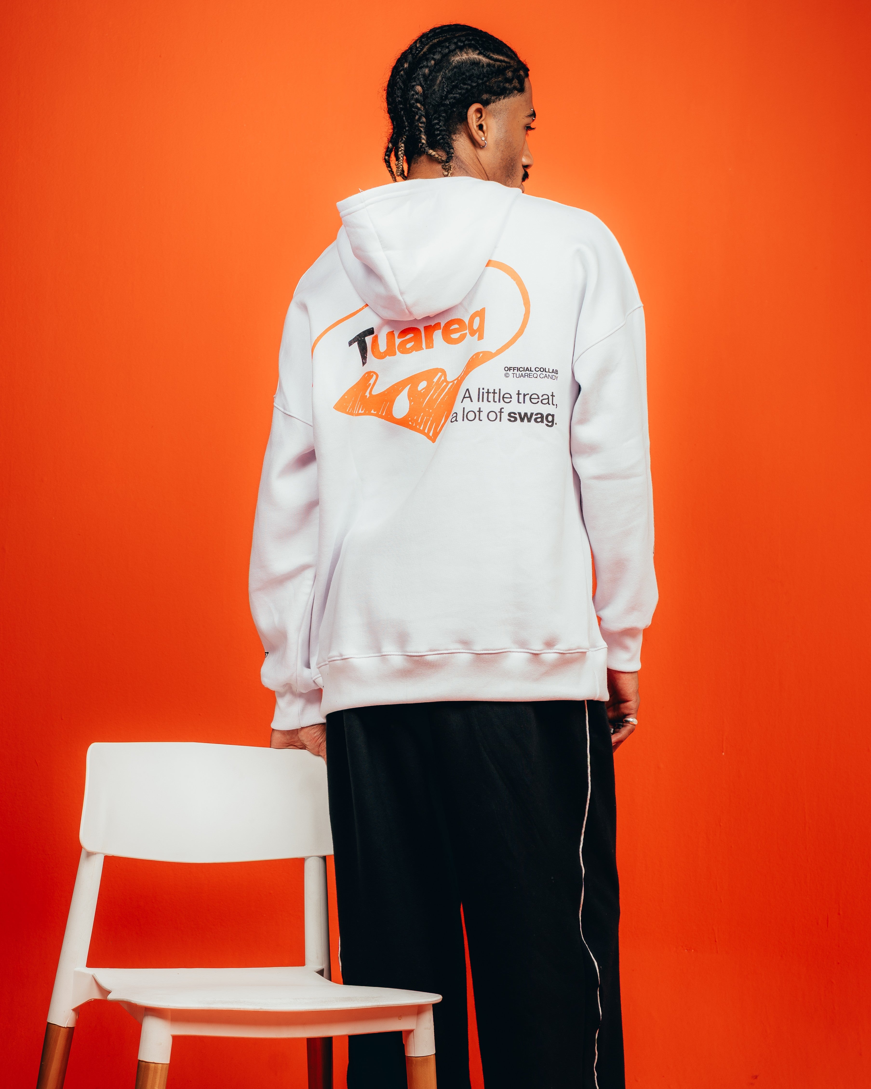 HOODIE PESADO CANDY [ KINDER ] HEART WHITE