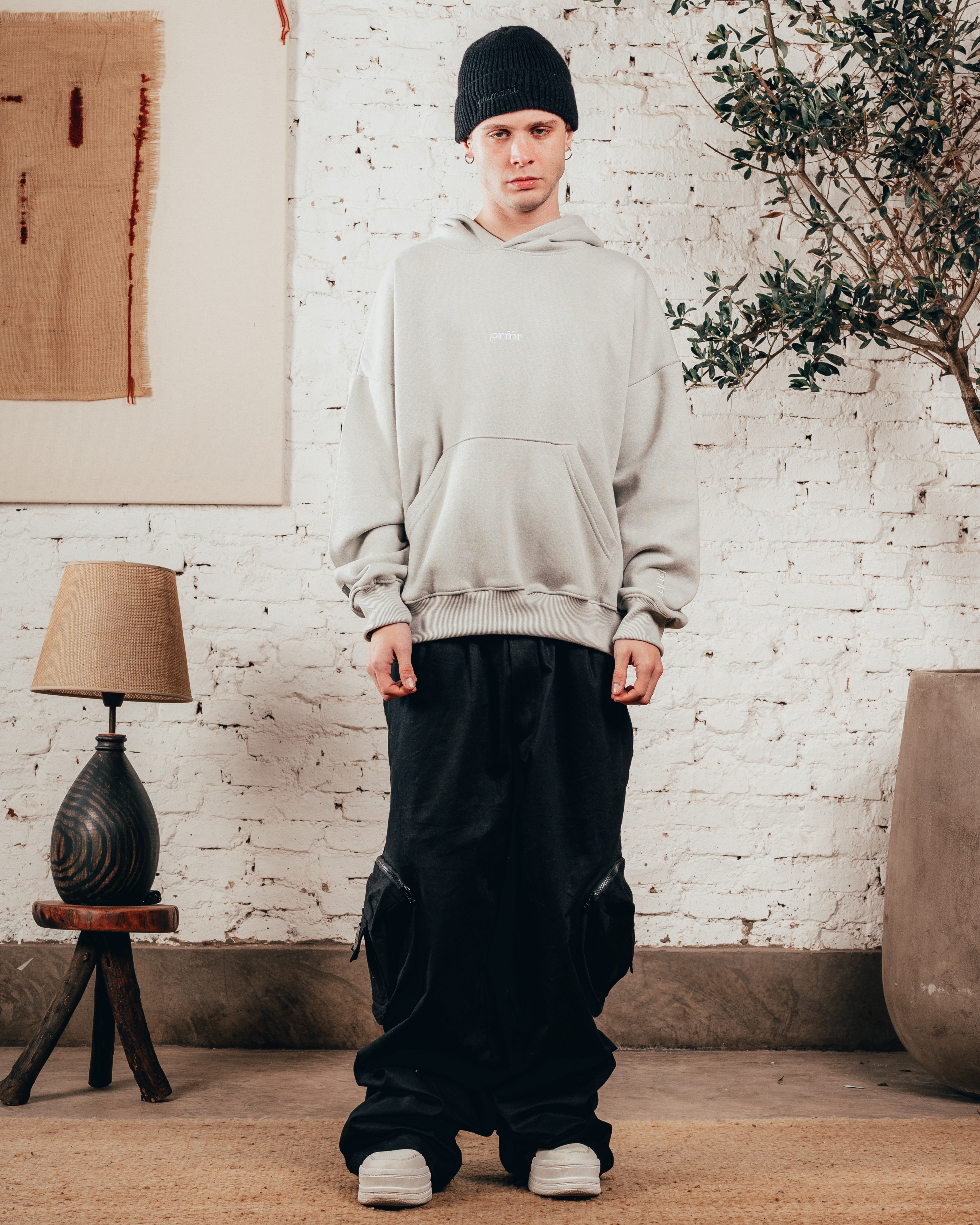 HOODIE OVERISZED [ PRIMARI ] MELANGE GREY