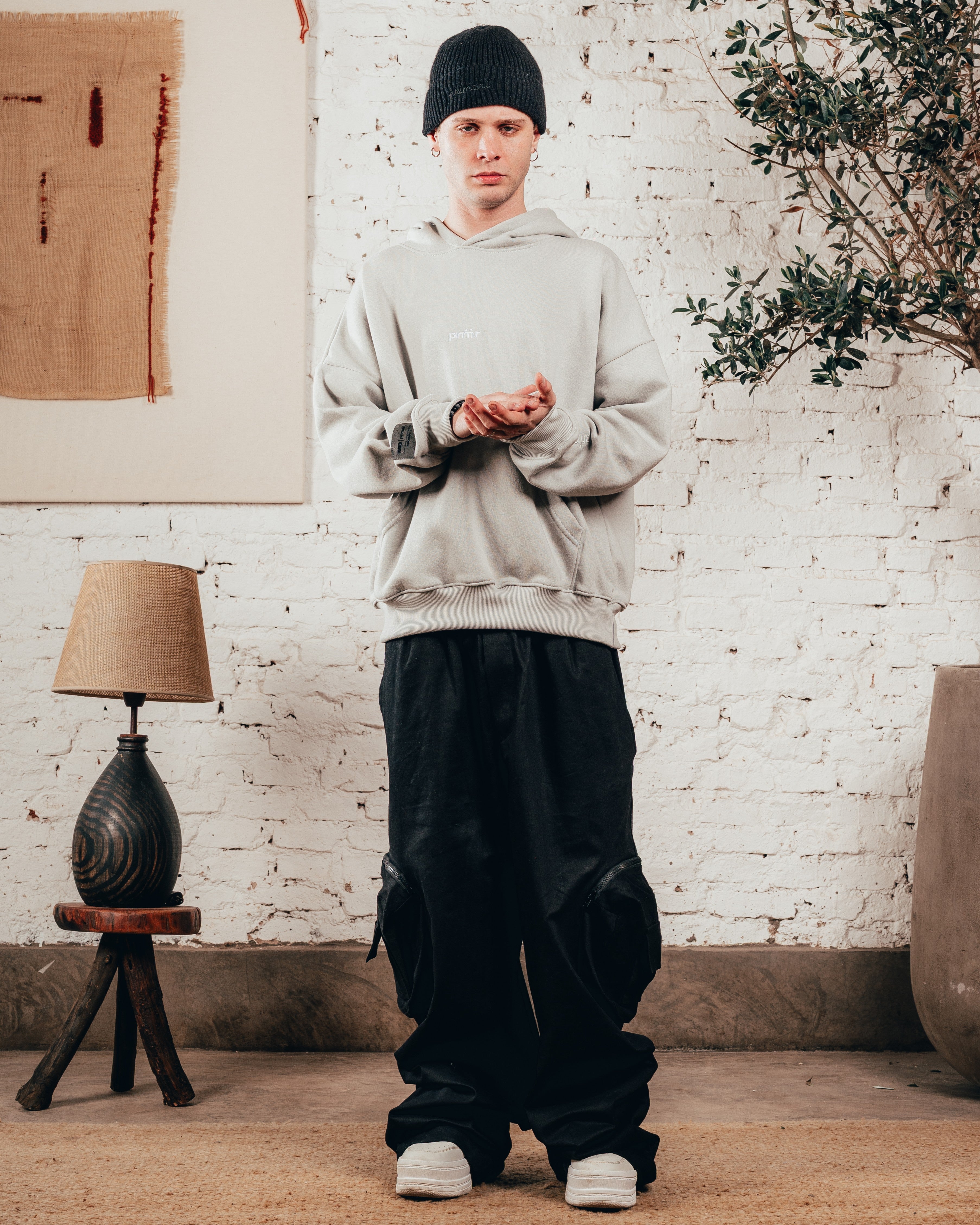 HOODIE OVERISZED [ PRIMARI ] MELANGE GREY