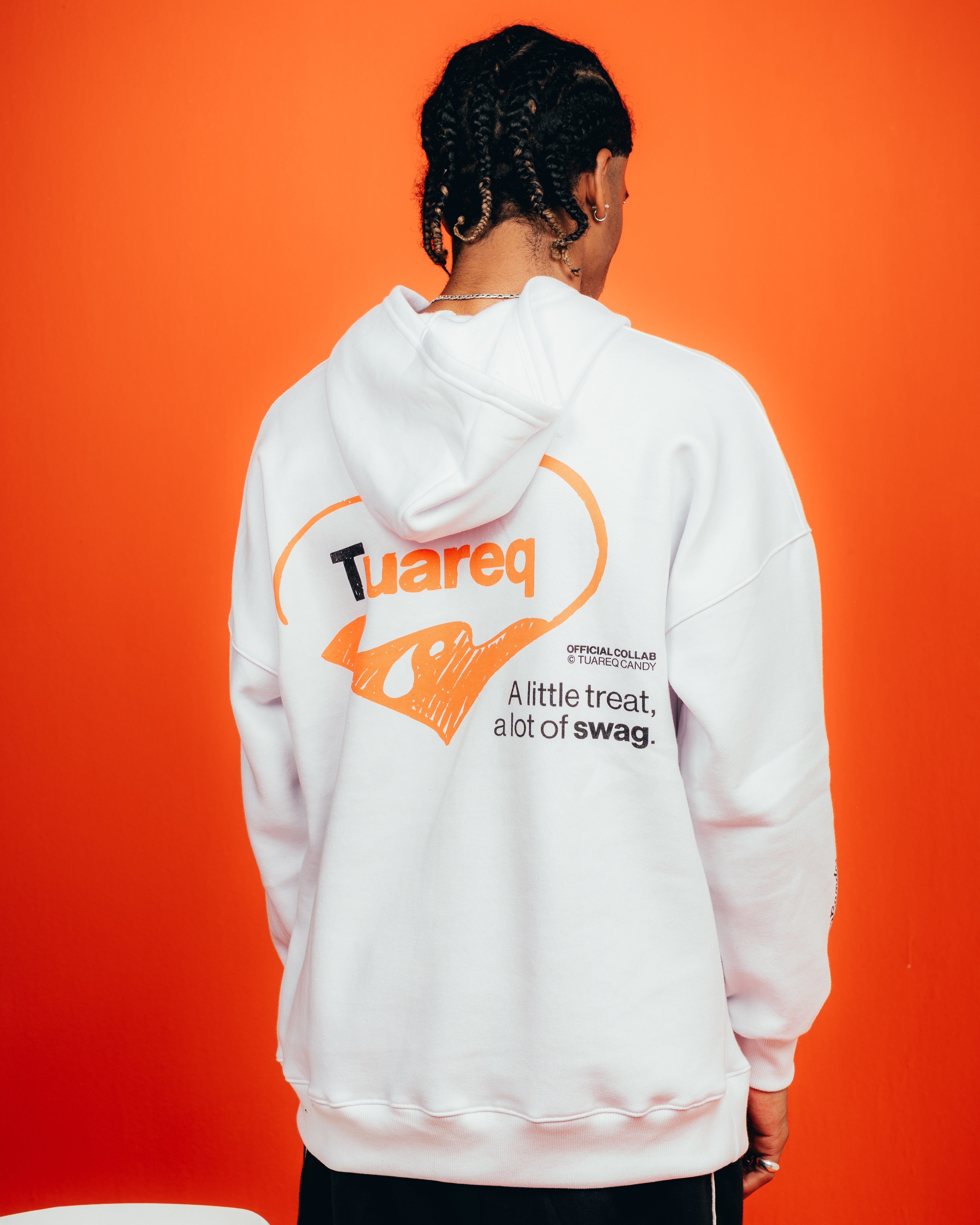 HOODIE PESADO CANDY [ KINDER ] HEART WHITE