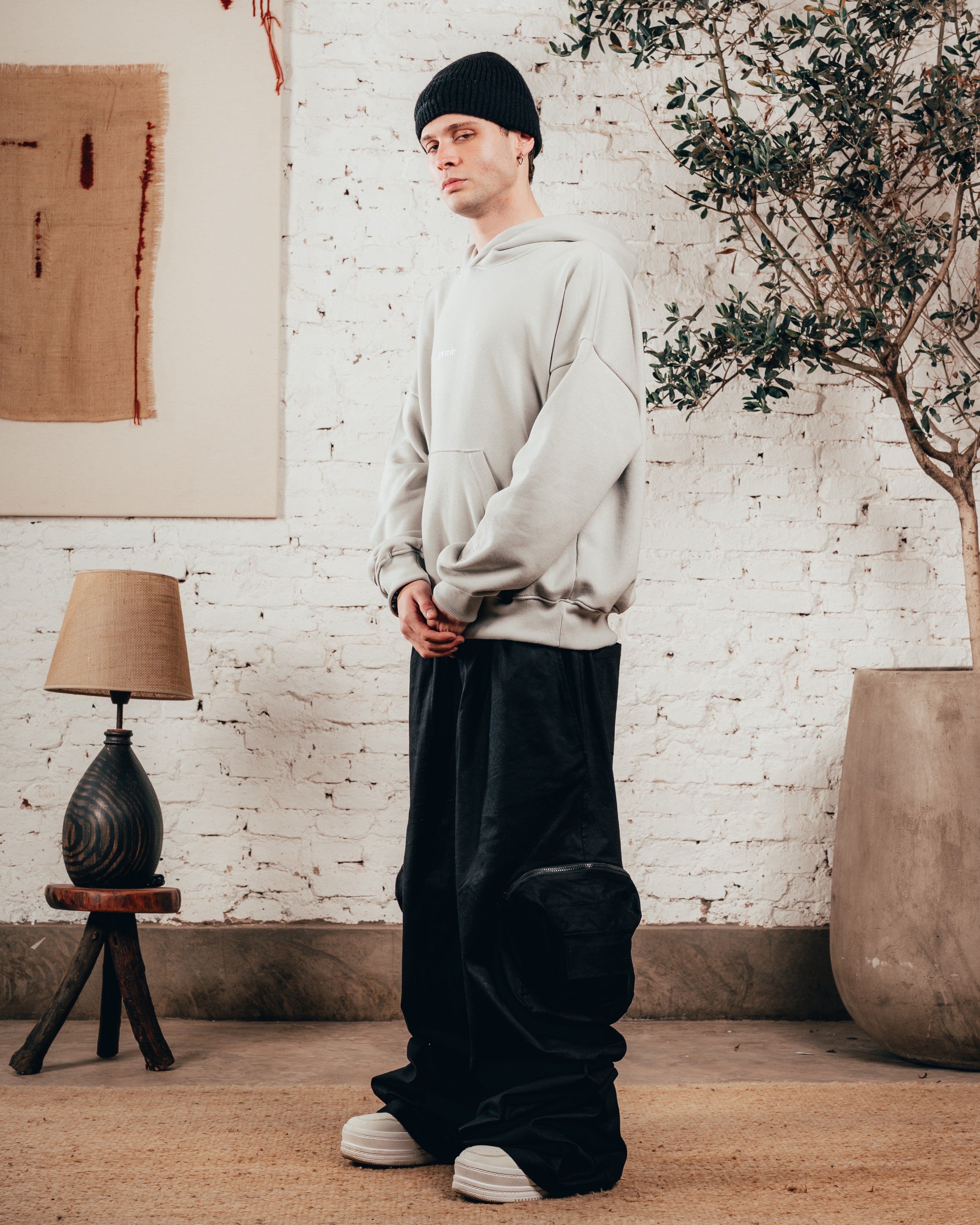 HOODIE OVERISZED [ PRIMARI ] MELANGE GREY