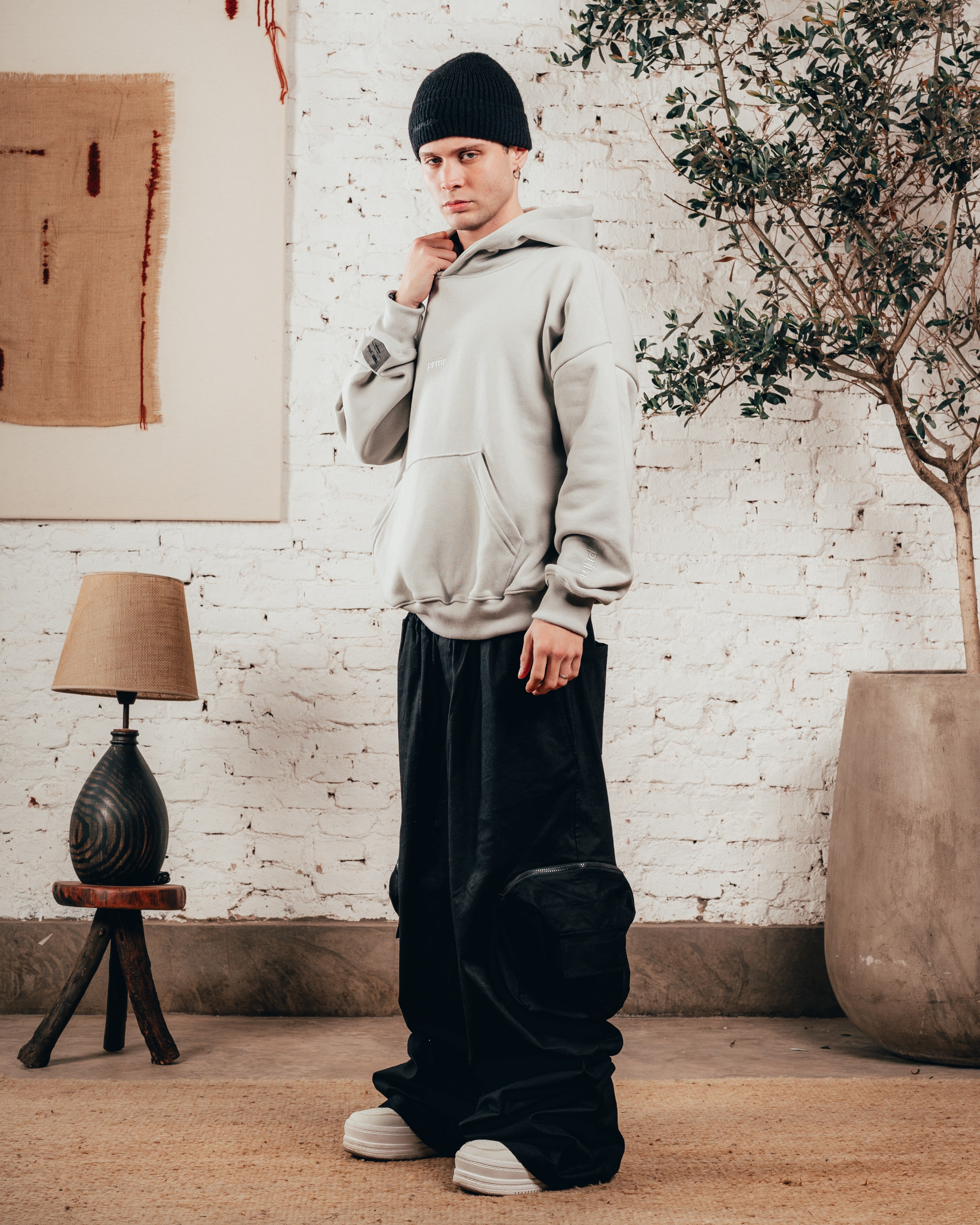 HOODIE OVERISZED [ PRIMARI ] MELANGE GREY
