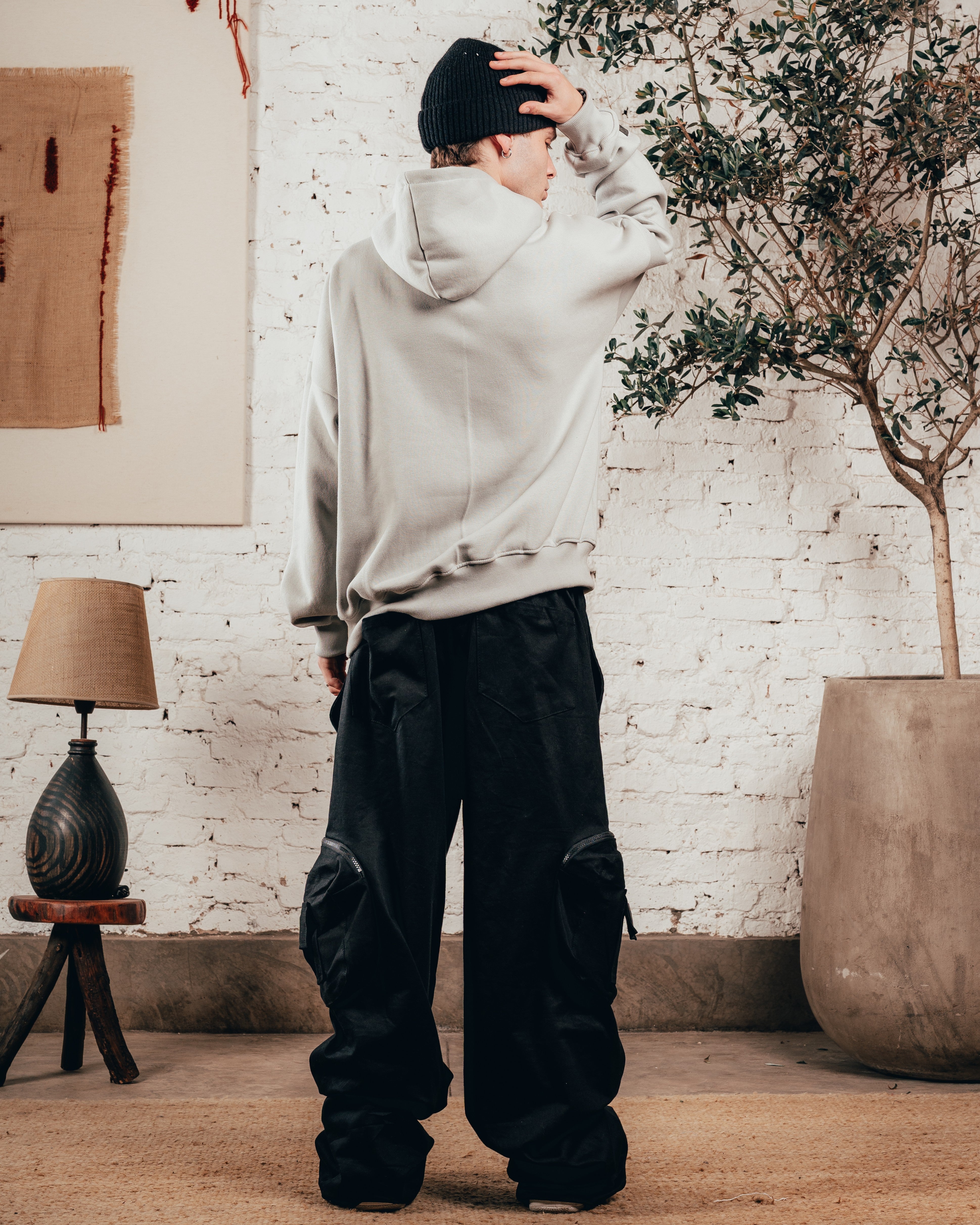 HOODIE OVERISZED [ PRIMARI ] MELANGE GREY