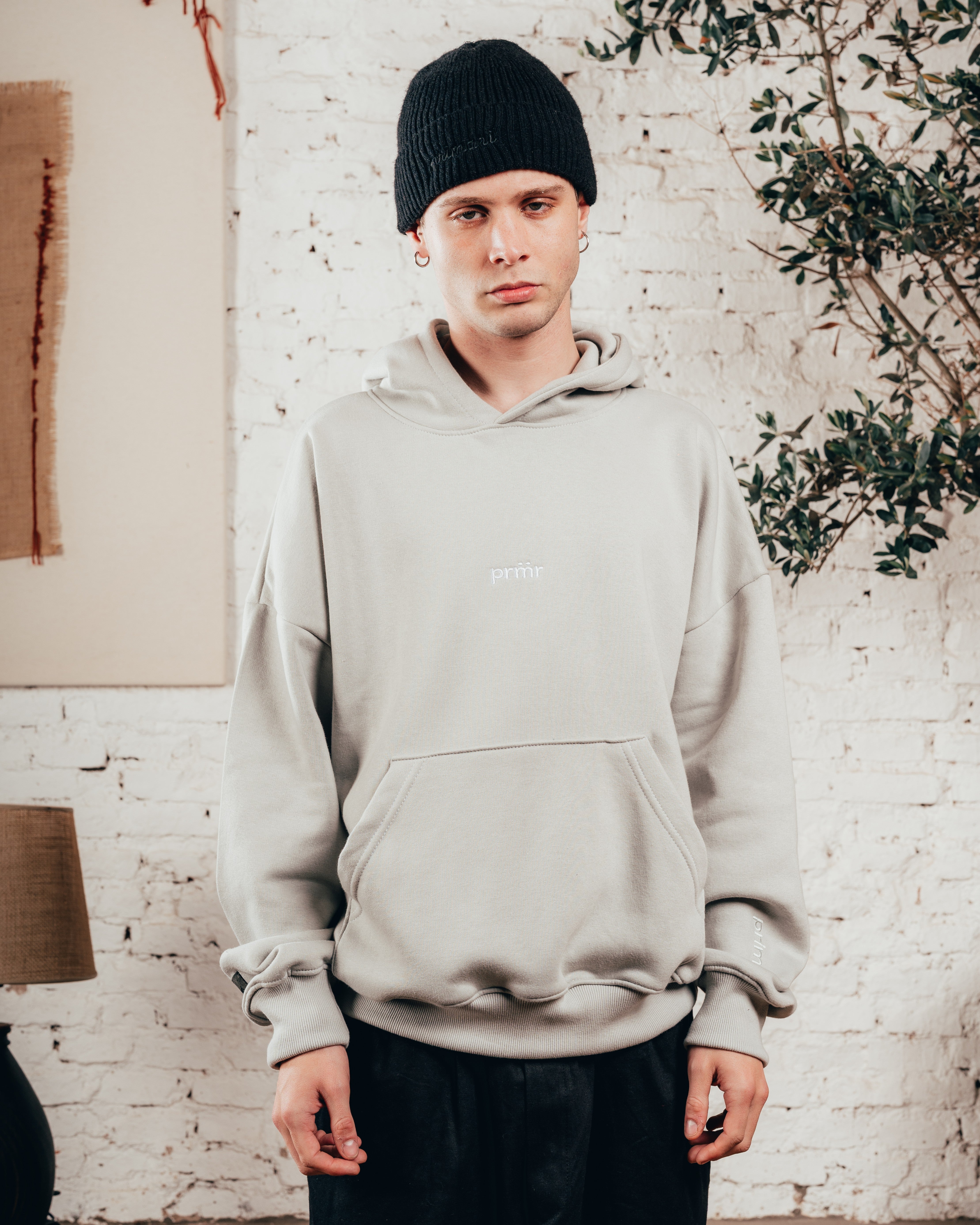 HOODIE OVERISZED [ PRIMARI ] MELANGE GREY