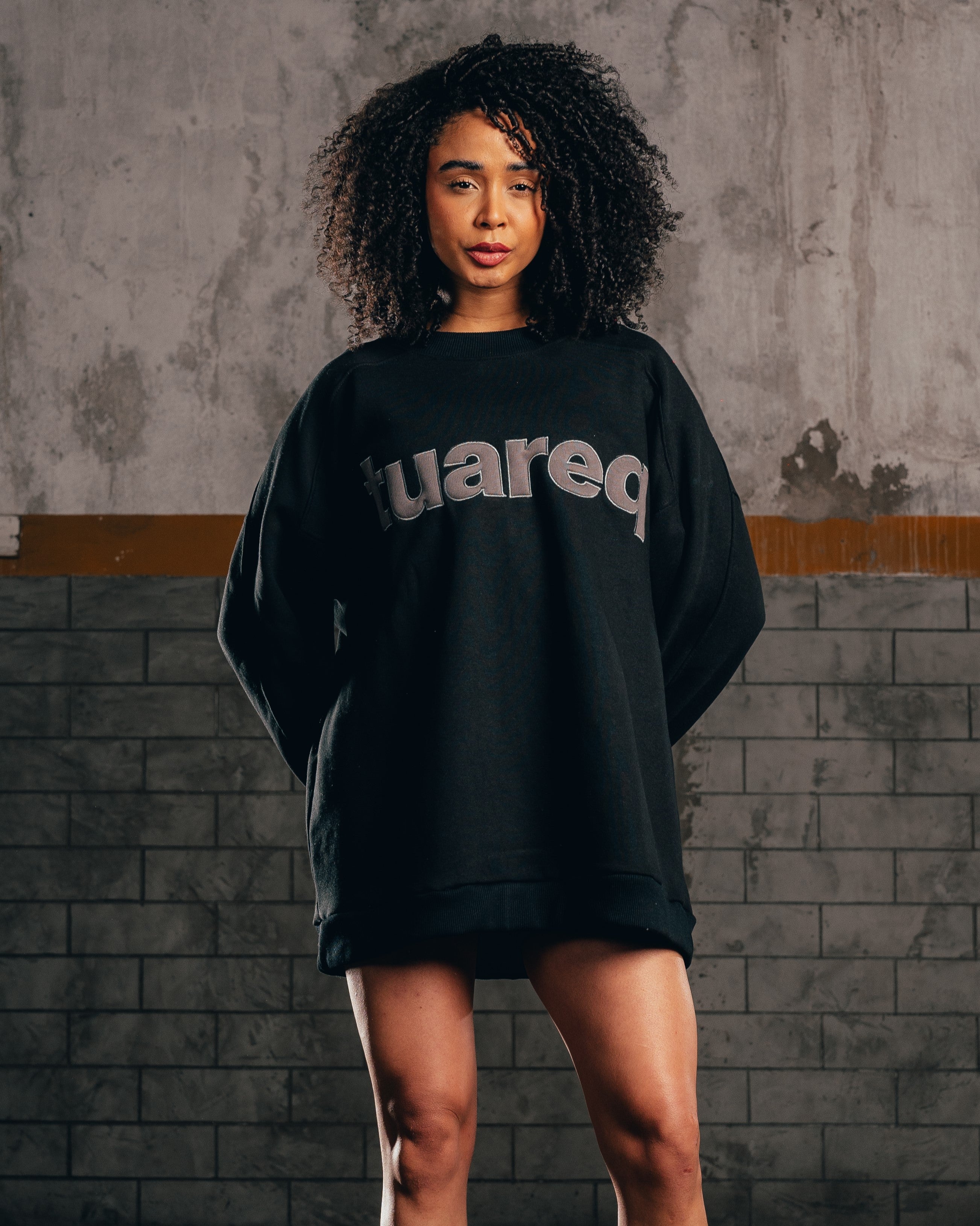 CREWNECK [ PRIMARY PACHT ] DOUBLE BLACK