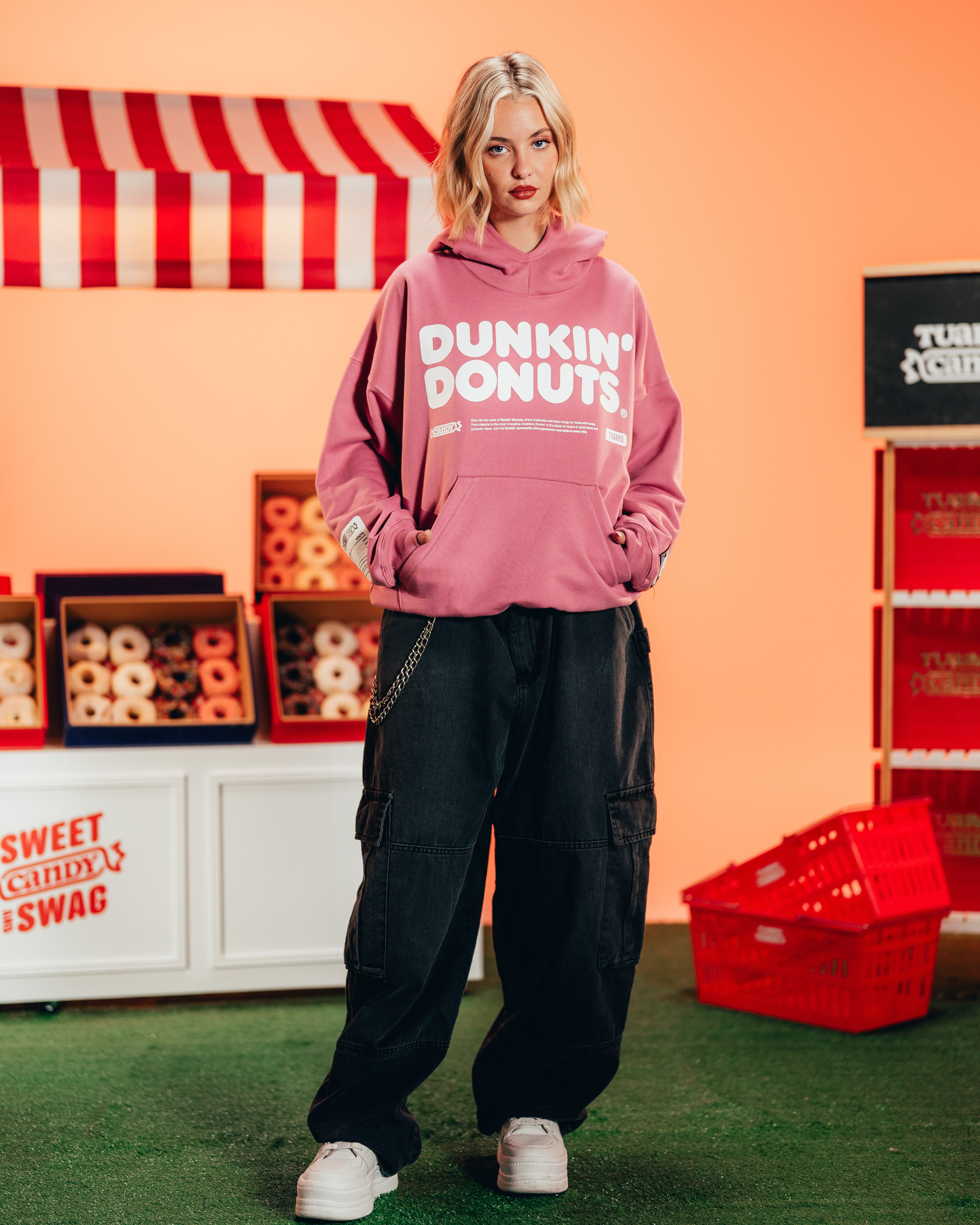 HOODIE PESADO [ DUNKIN DONUTS ] PINK