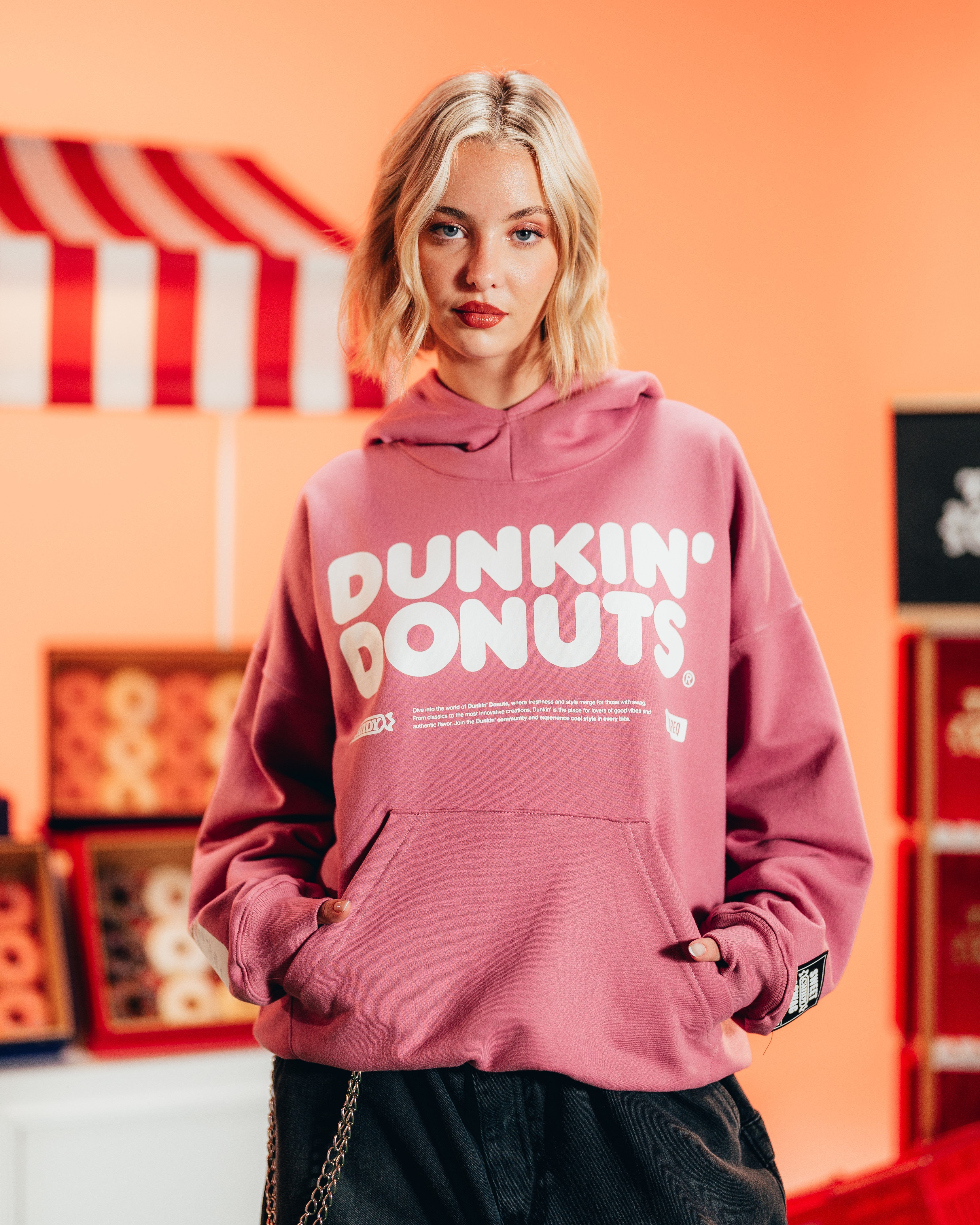 HOODIE PESADO [ DUNKIN DONUTS ] PINK