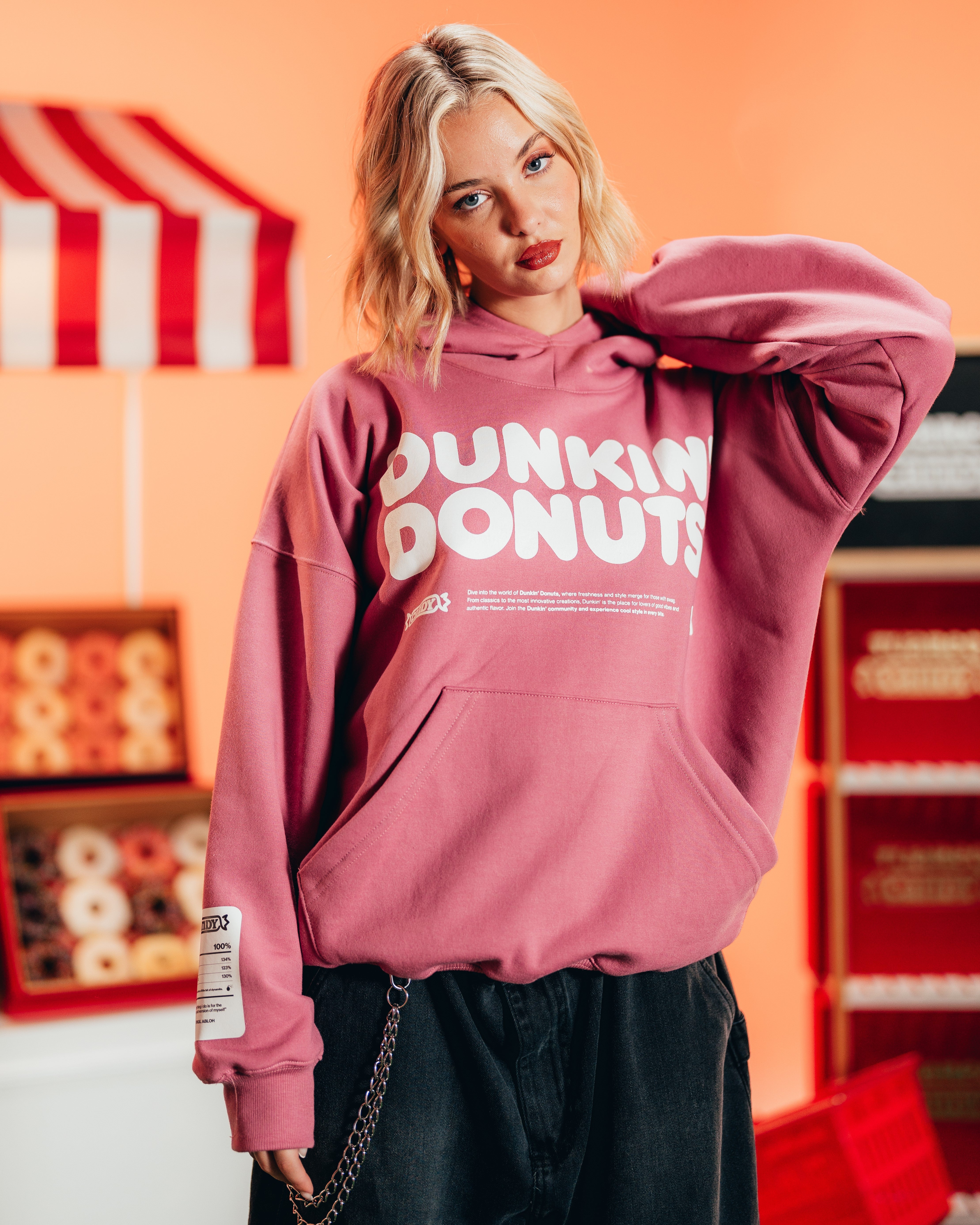 HOODIE PESADO [ DUNKIN DONUTS ] PINK