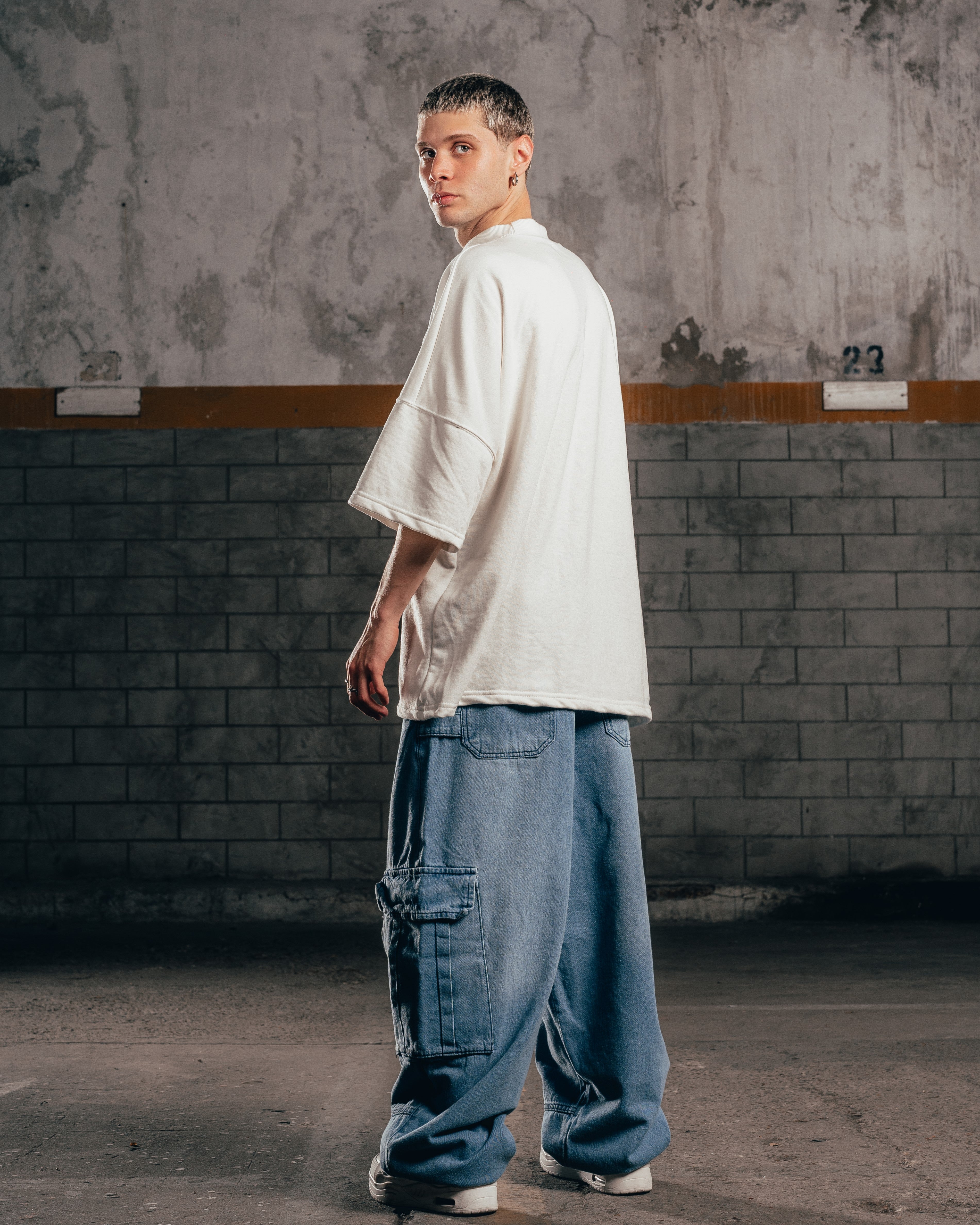 JEAN MOM BAGGY [ PRIMARY CARGO ] LIGTH BLUE