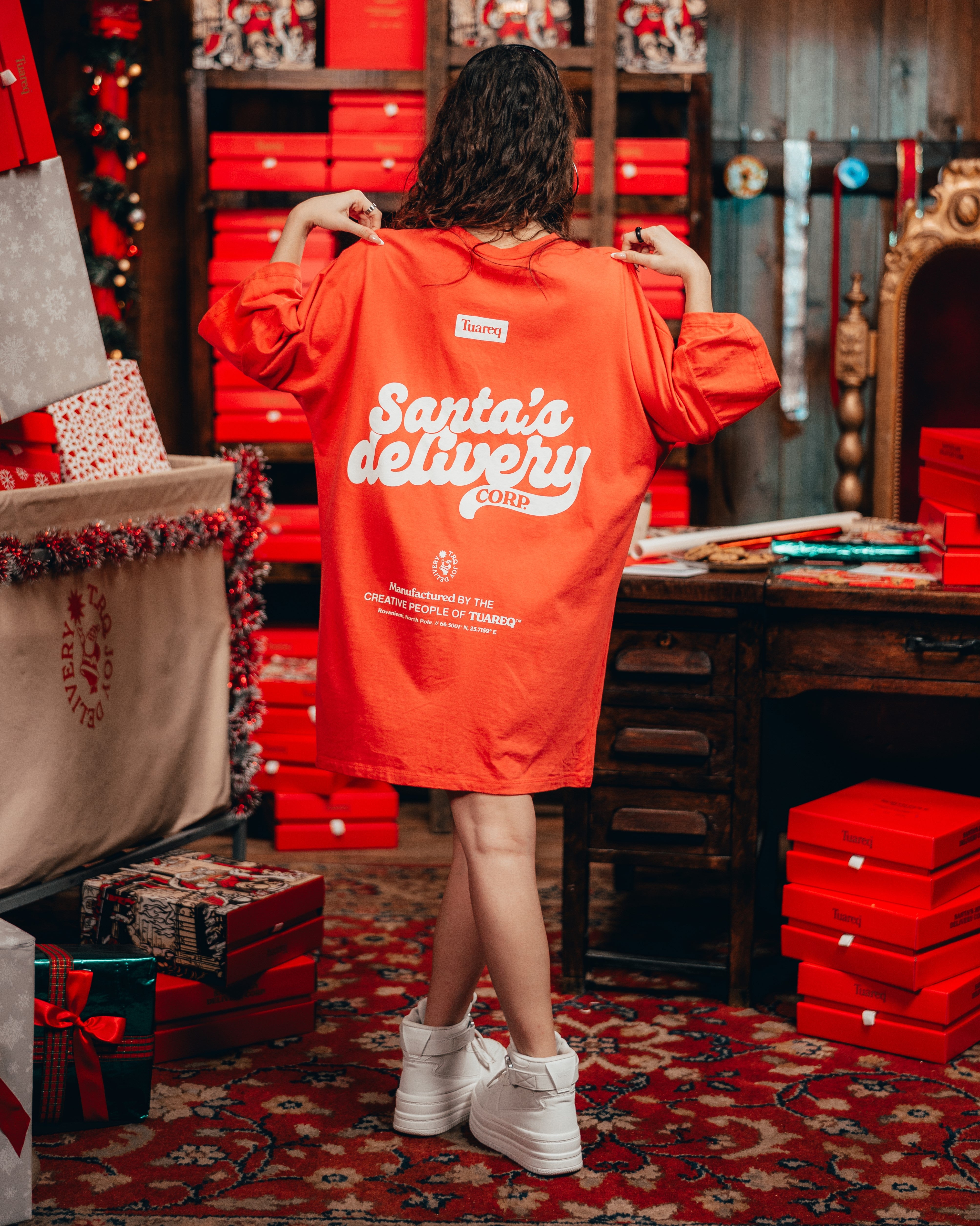REMERA OVERSIZED [ DELIVERY ] ROJO