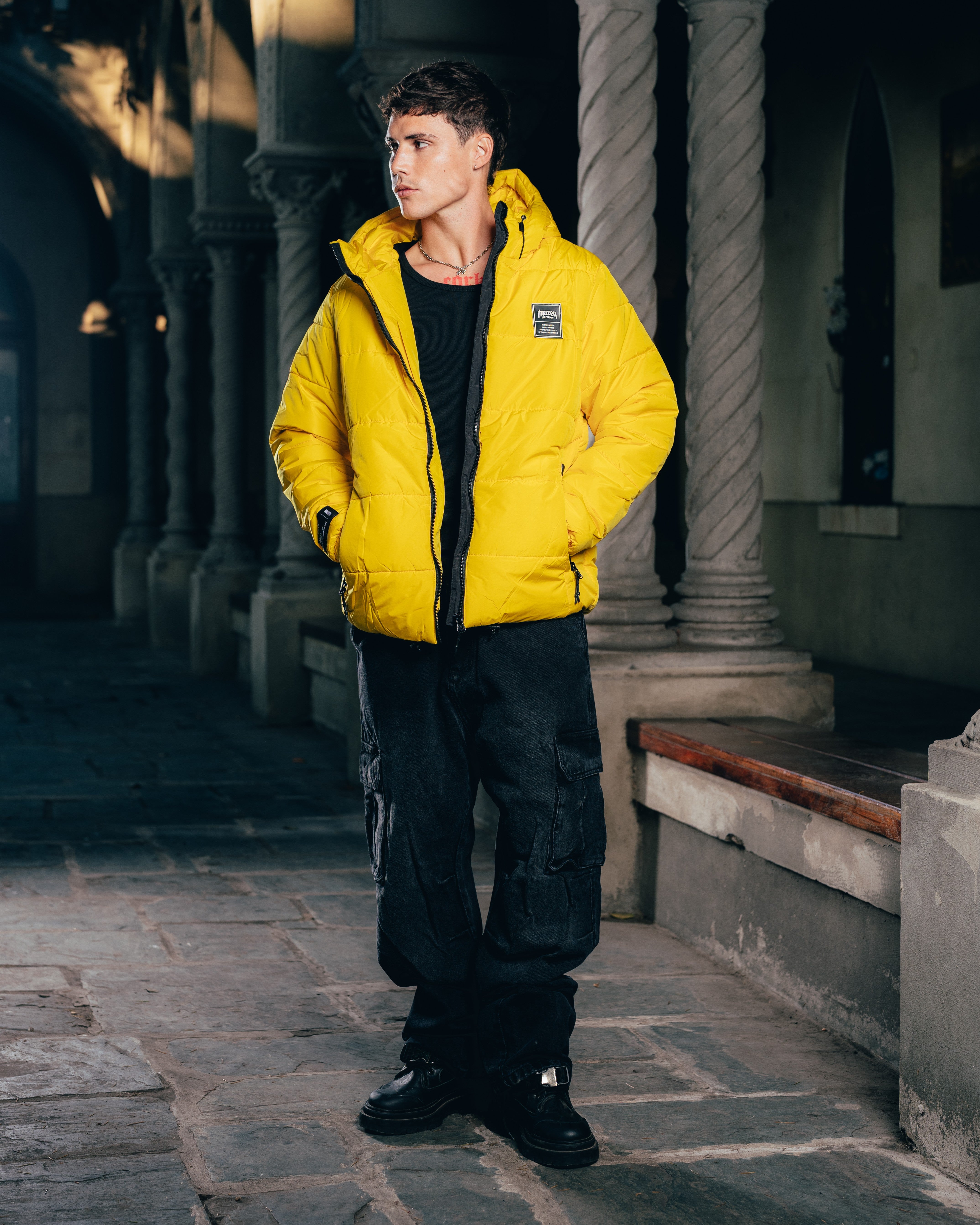 CAMPERA PUFFER [ WARRIOR ] YELLOW