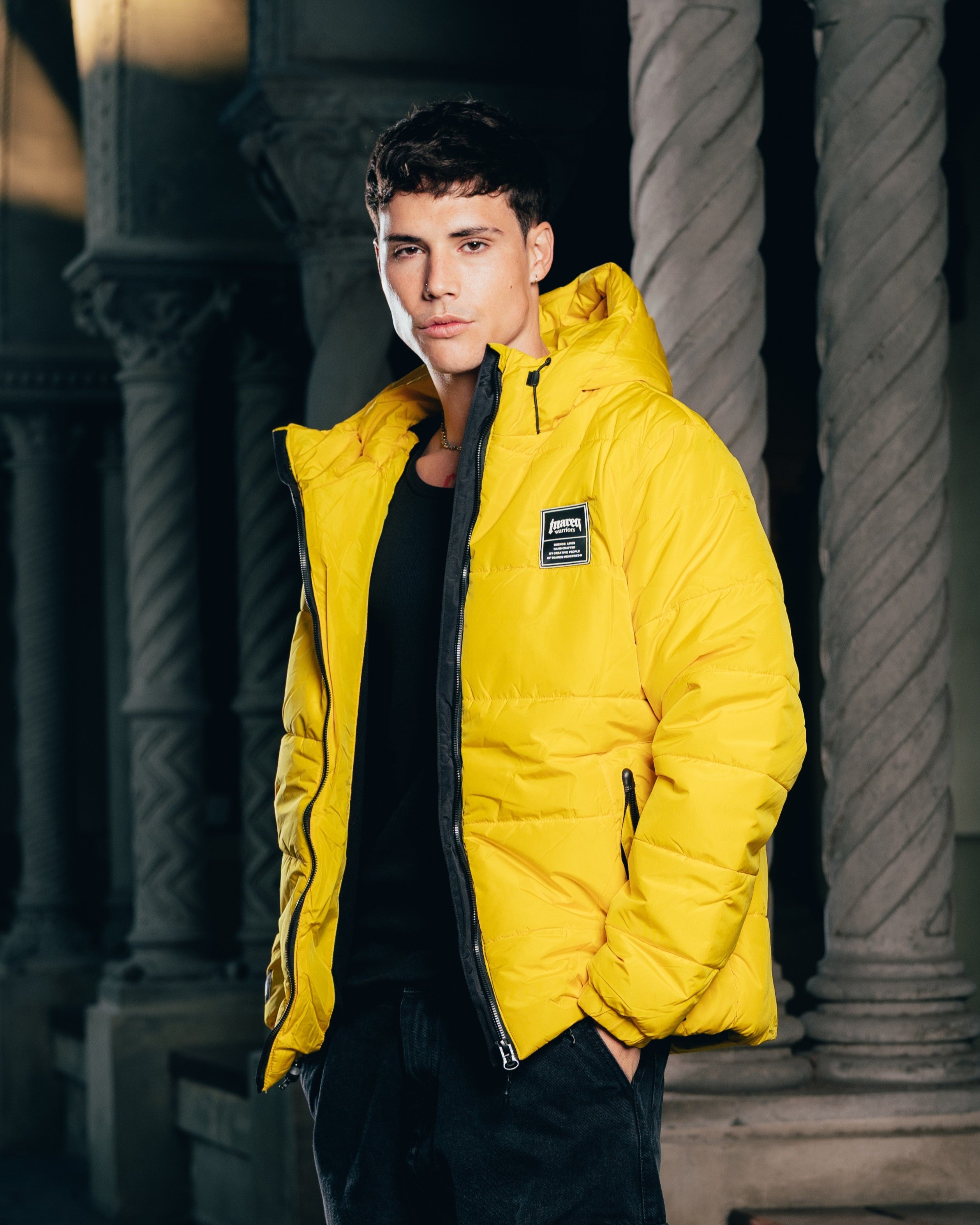 CAMPERA PUFFER [ WARRIOR ] YELLOW
