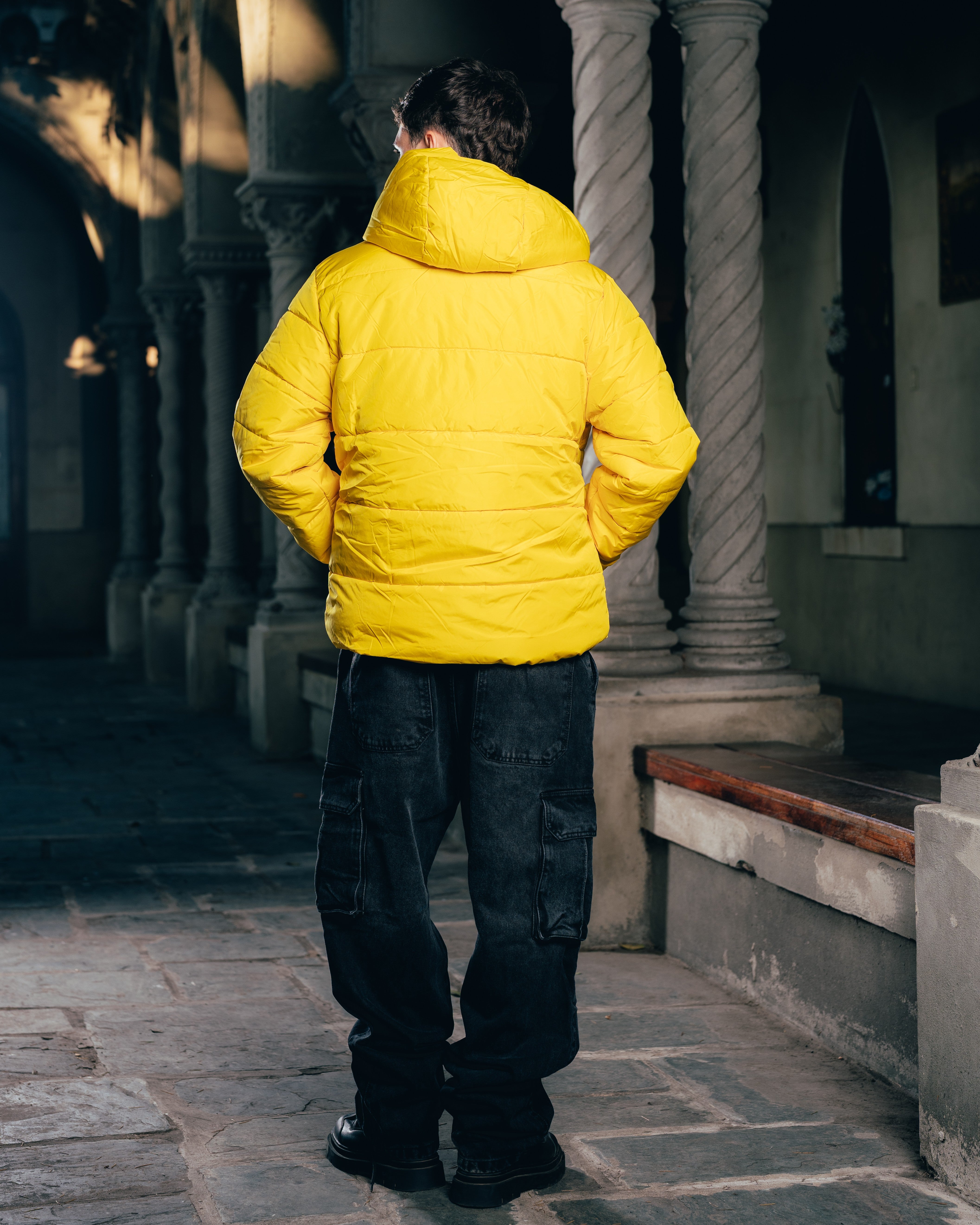 CAMPERA PUFFER [ WARRIOR ] YELLOW