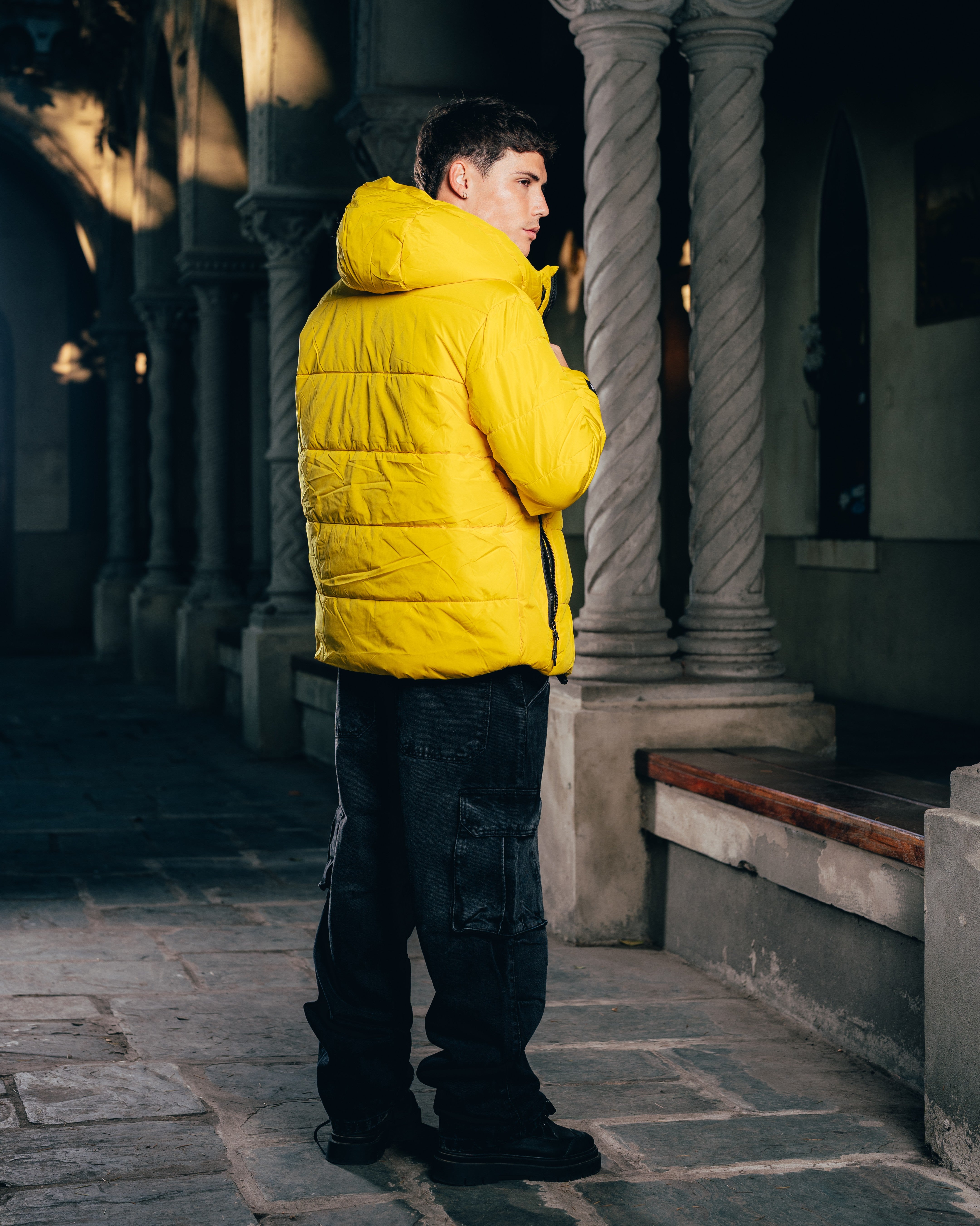 CAMPERA PUFFER [ WARRIOR ] YELLOW