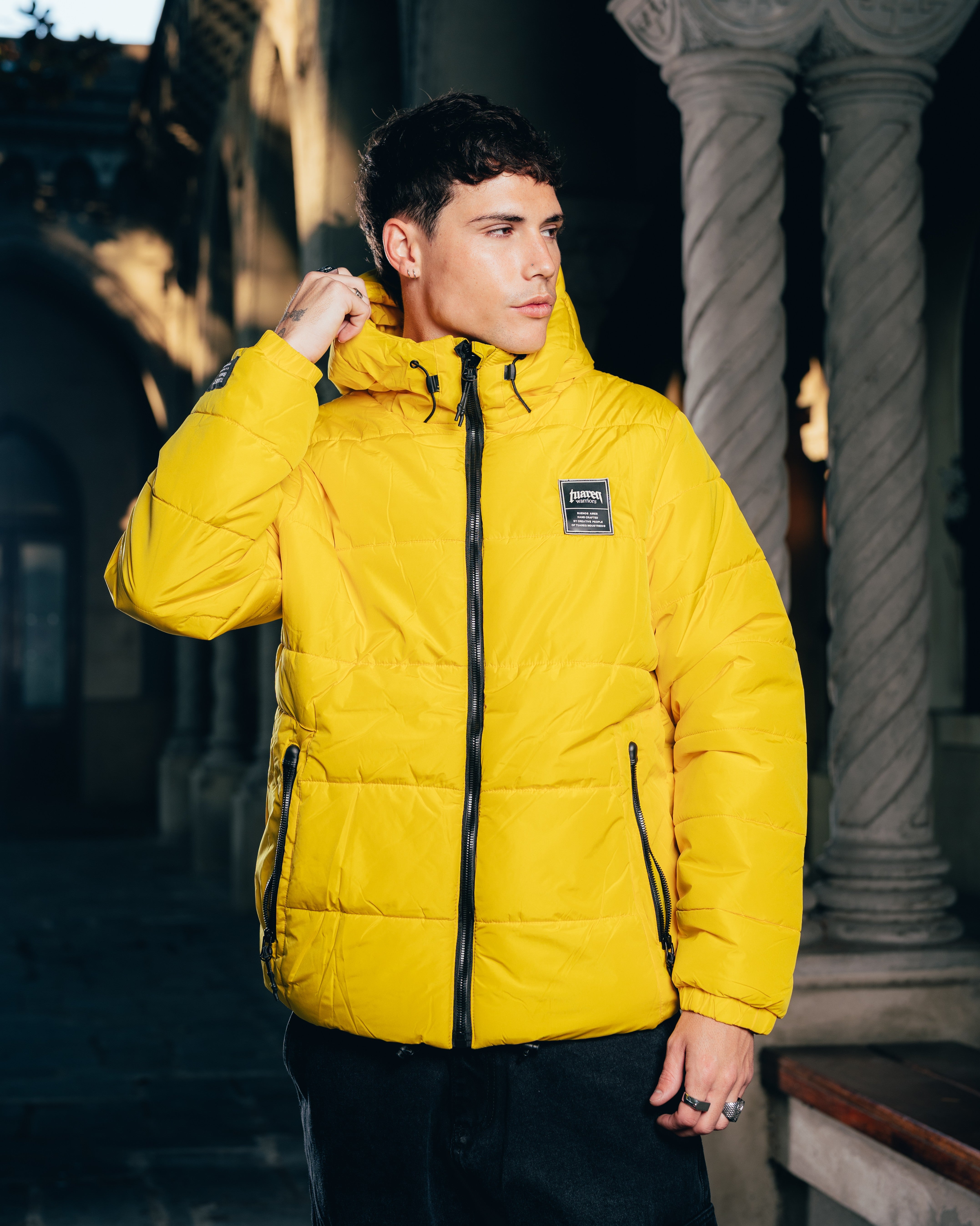 CAMPERA PUFFER [ WARRIOR ] YELLOW
