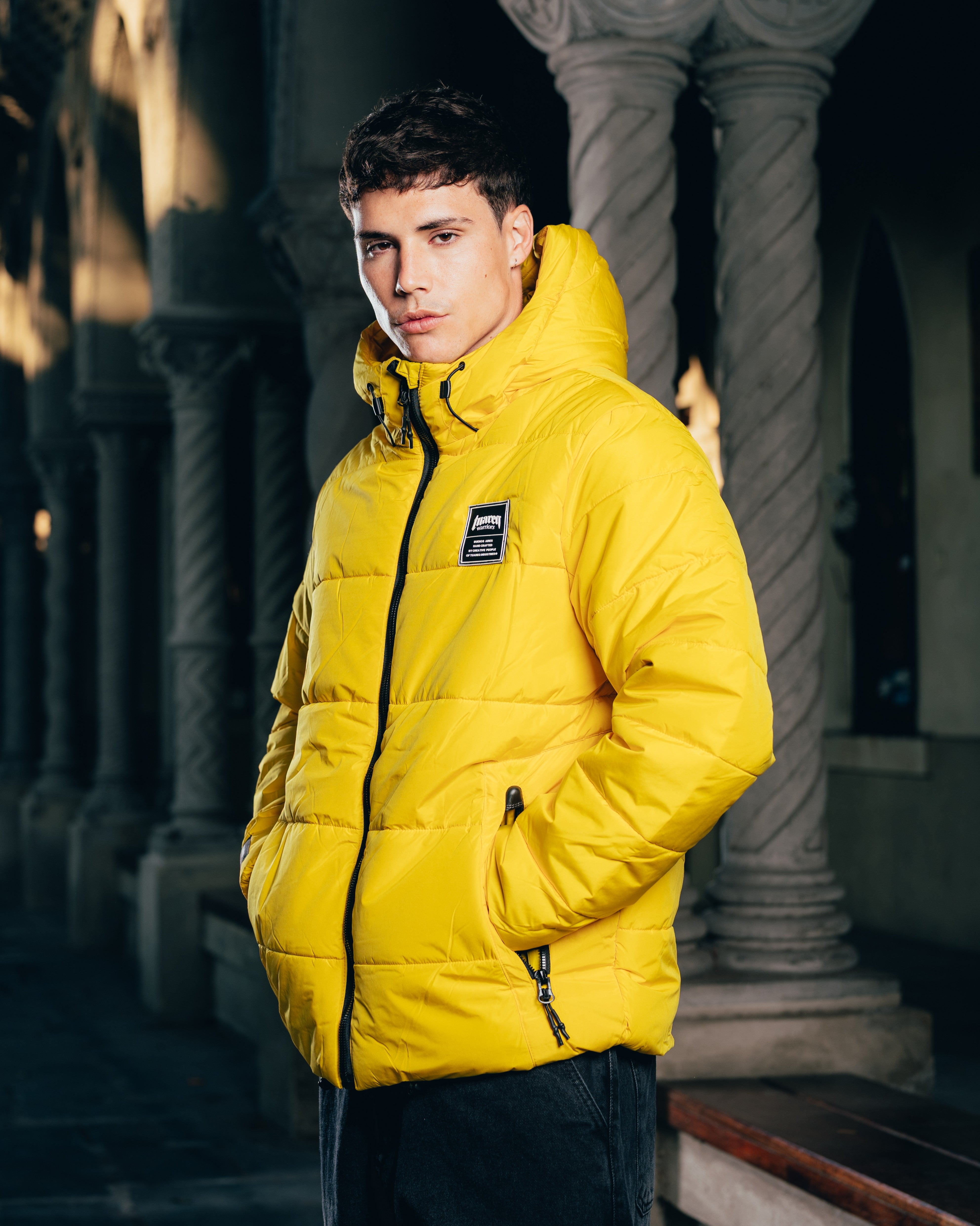 CAMPERA PUFFER [ WARRIOR ] YELLOW