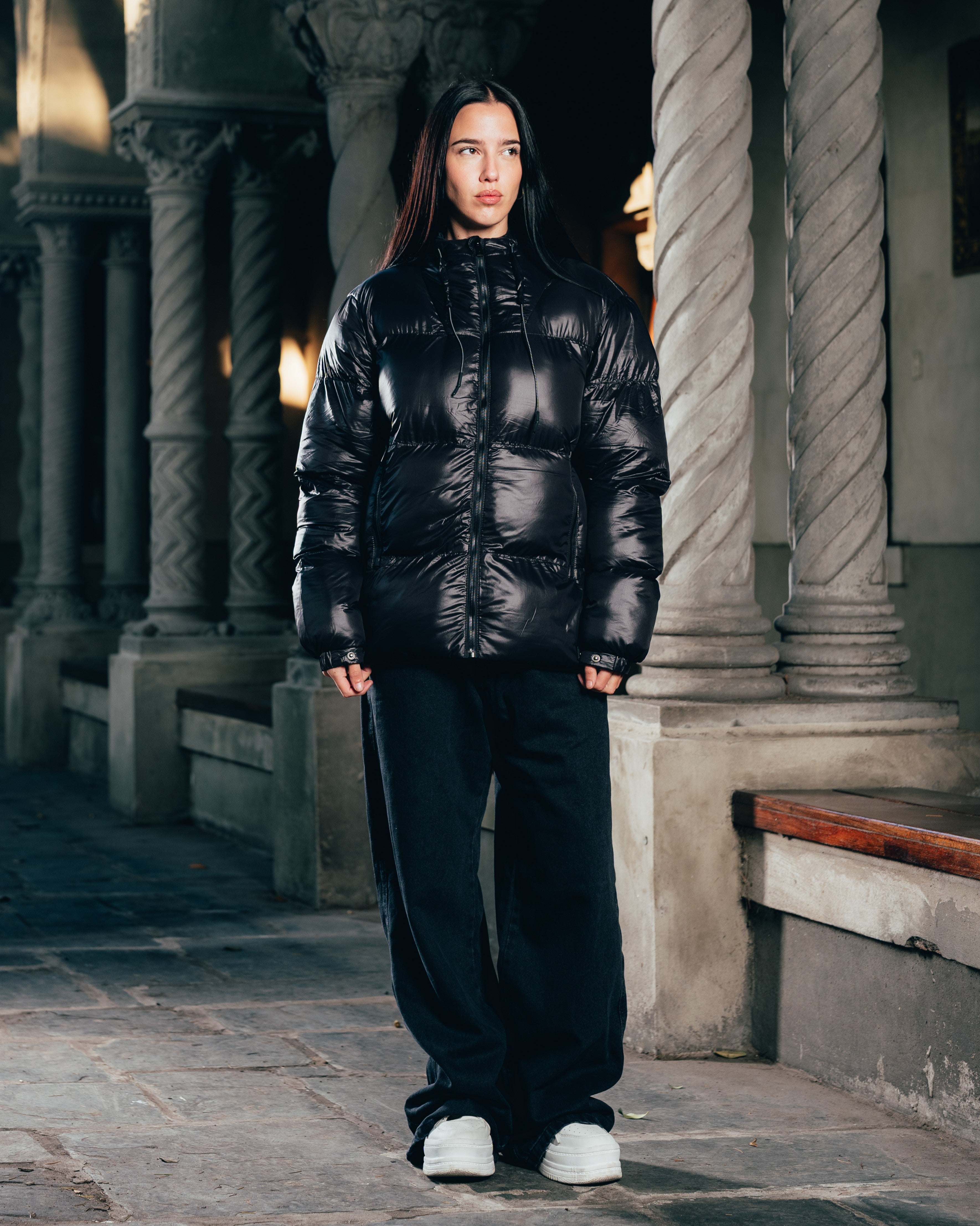 CAMPERA PUFFER [ WARRIOR ] OIL BLACK