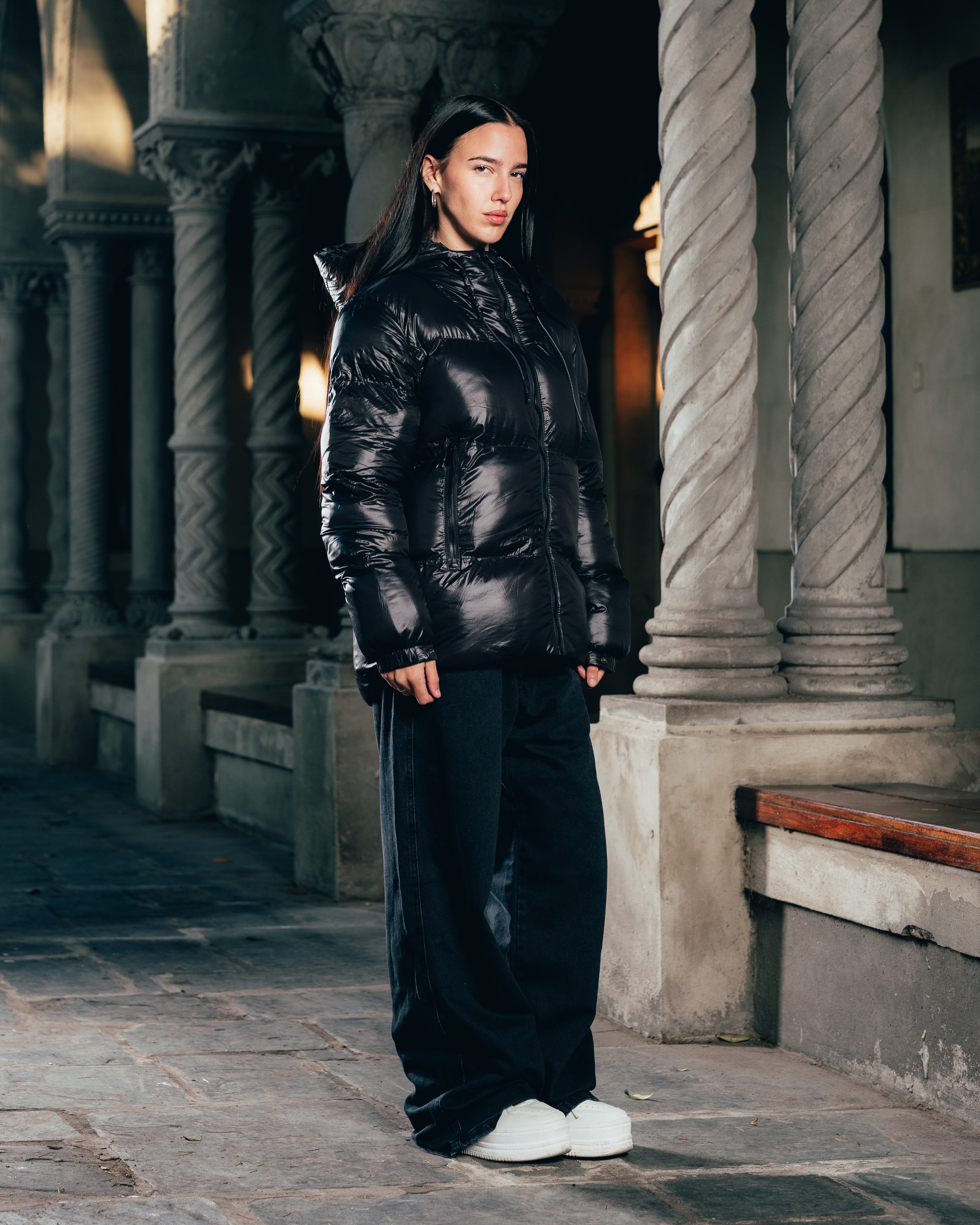 CAMPERA PUFFER [ WARRIOR ] OIL BLACK