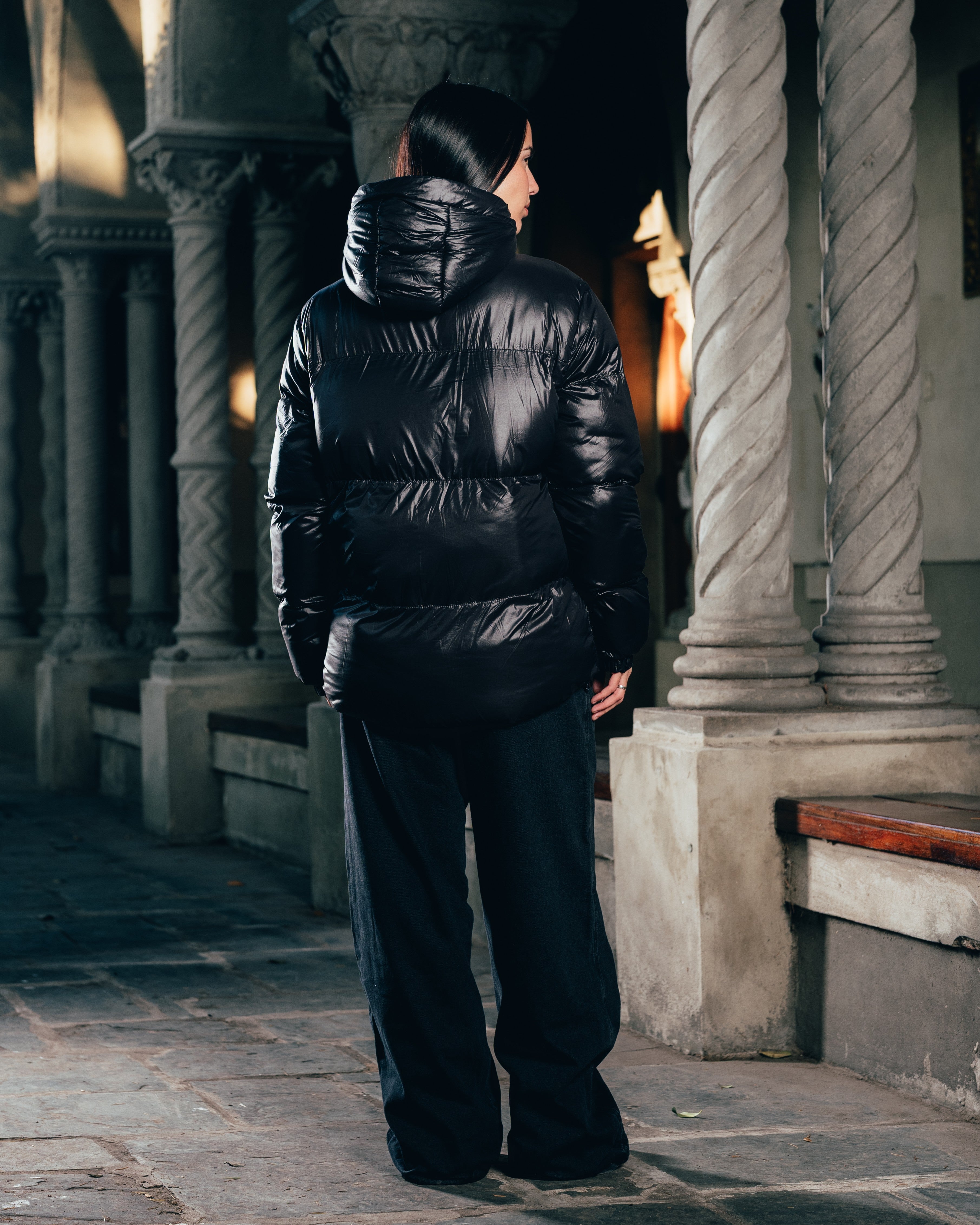CAMPERA PUFFER [ WARRIOR ] OIL BLACK