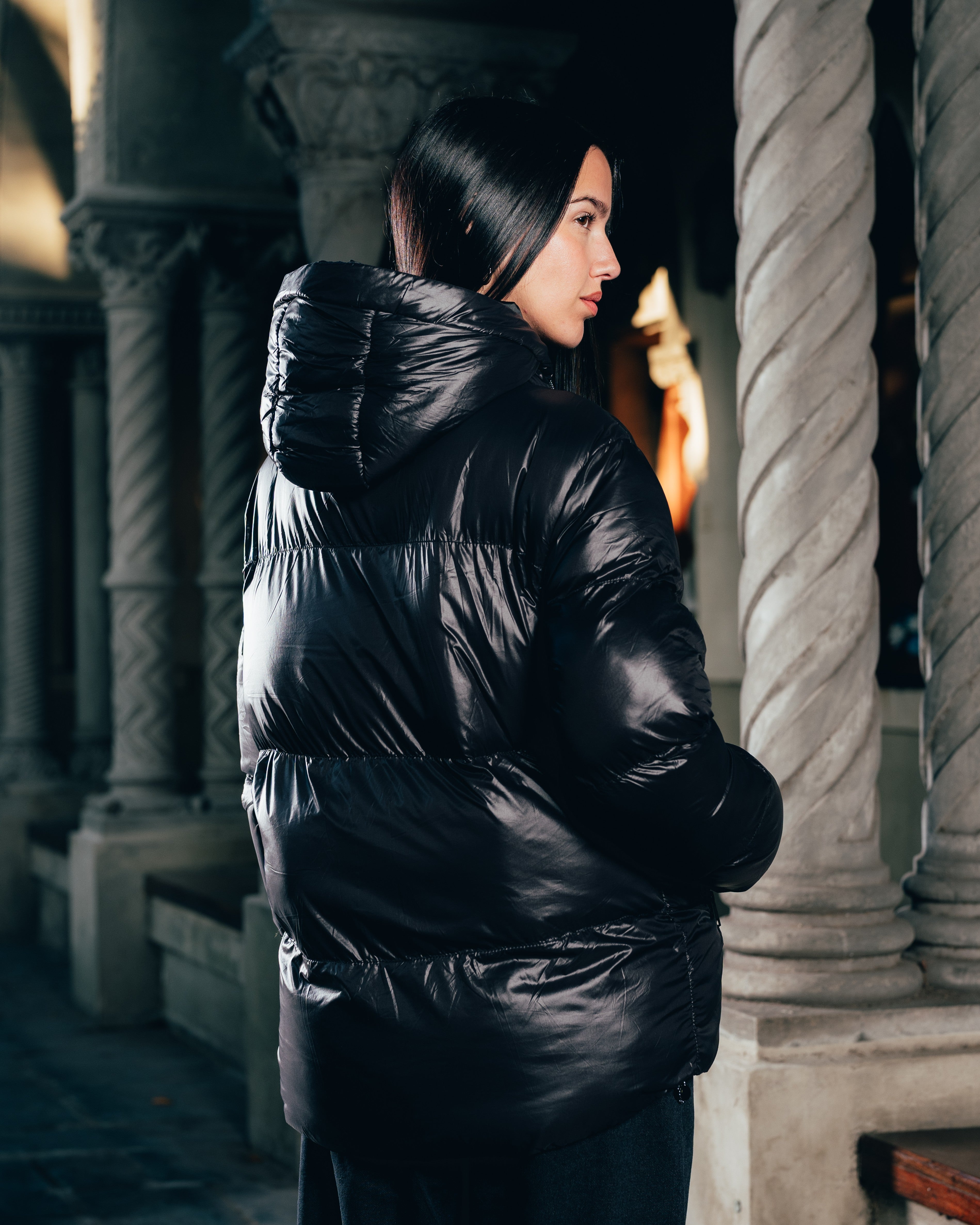 CAMPERA PUFFER [ WARRIOR ] OIL BLACK