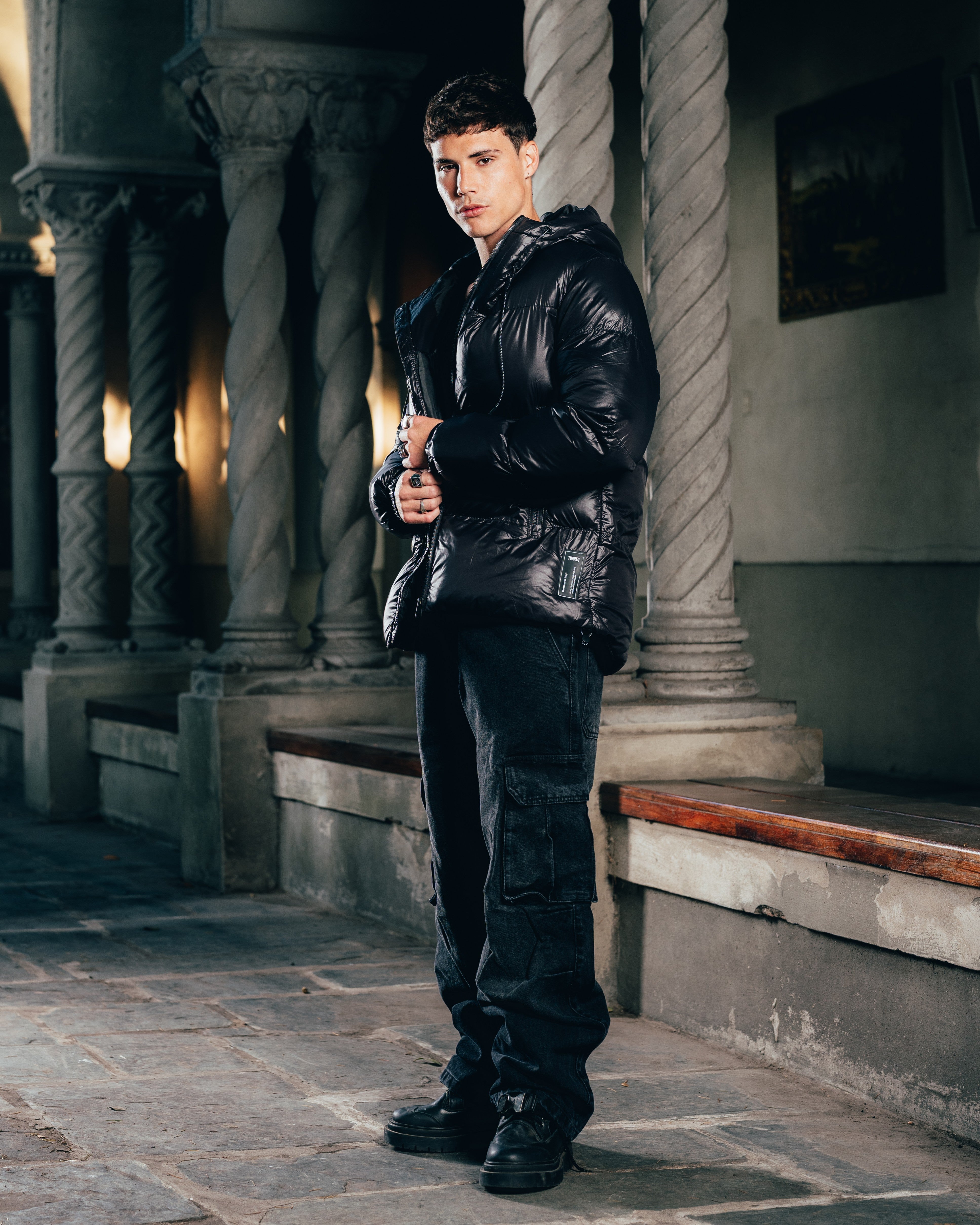 CAMPERA PUFFER [ WARRIOR ] OIL BLACK