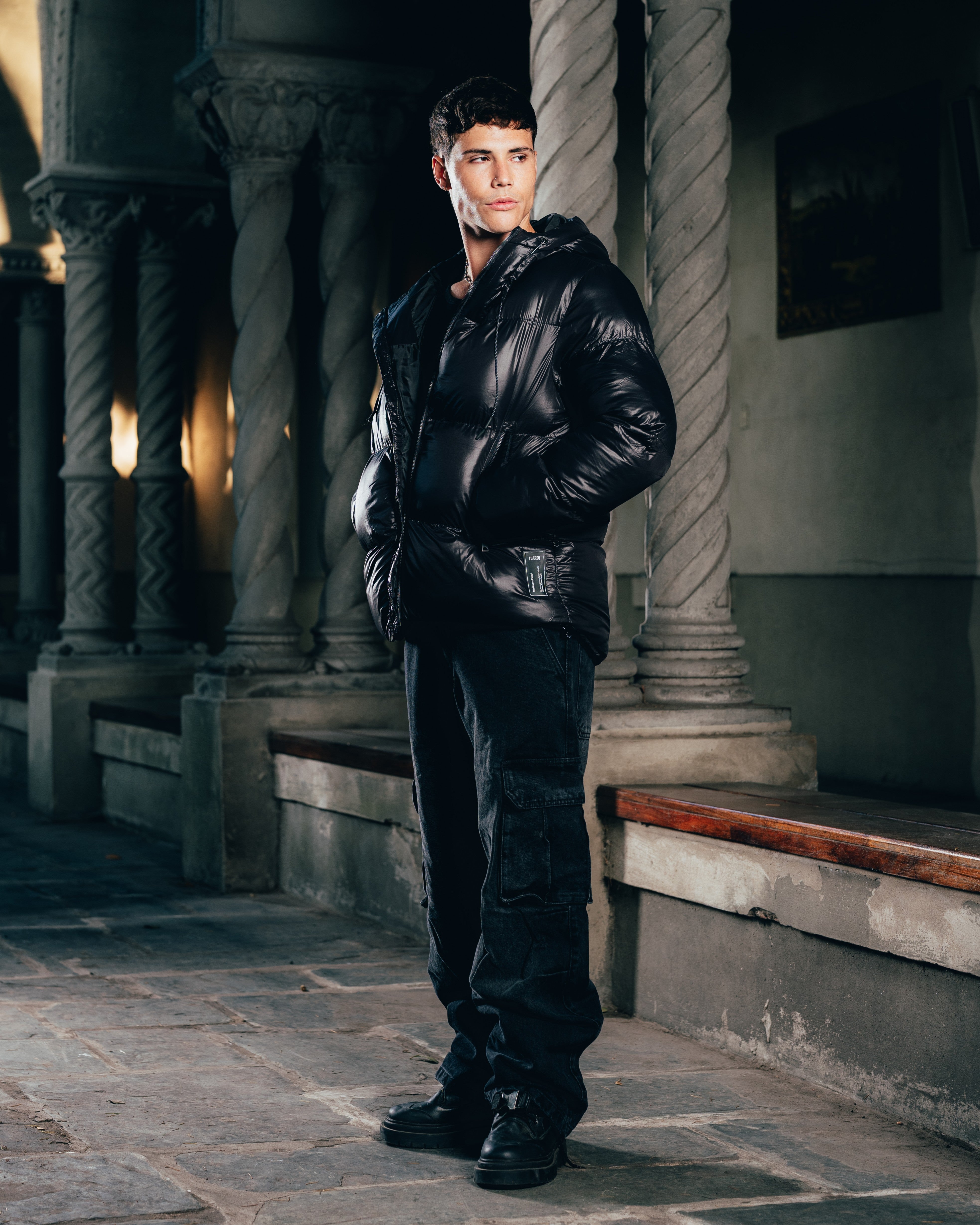 CAMPERA PUFFER [ WARRIOR ] OIL BLACK