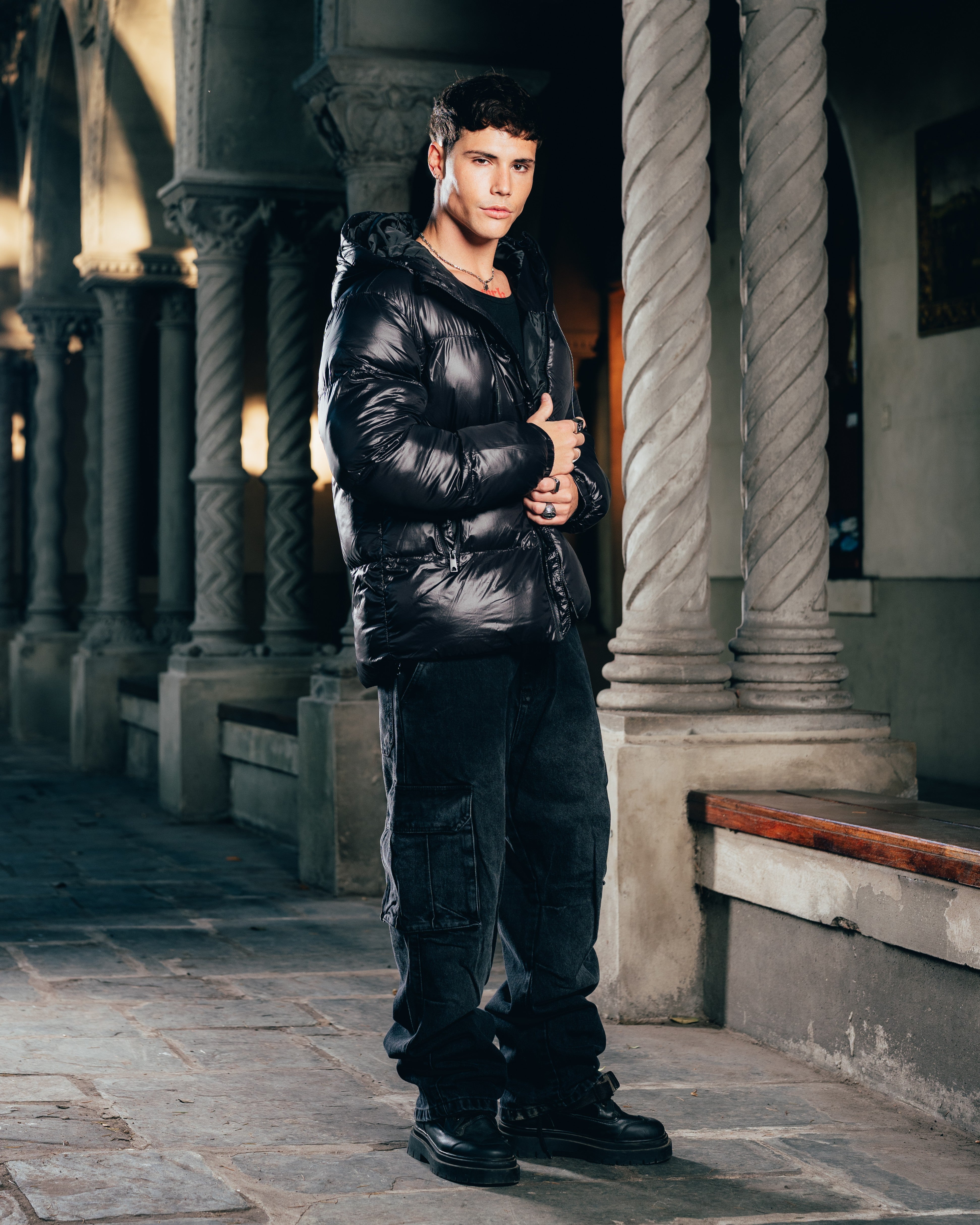 CAMPERA PUFFER [ WARRIOR ] OIL BLACK
