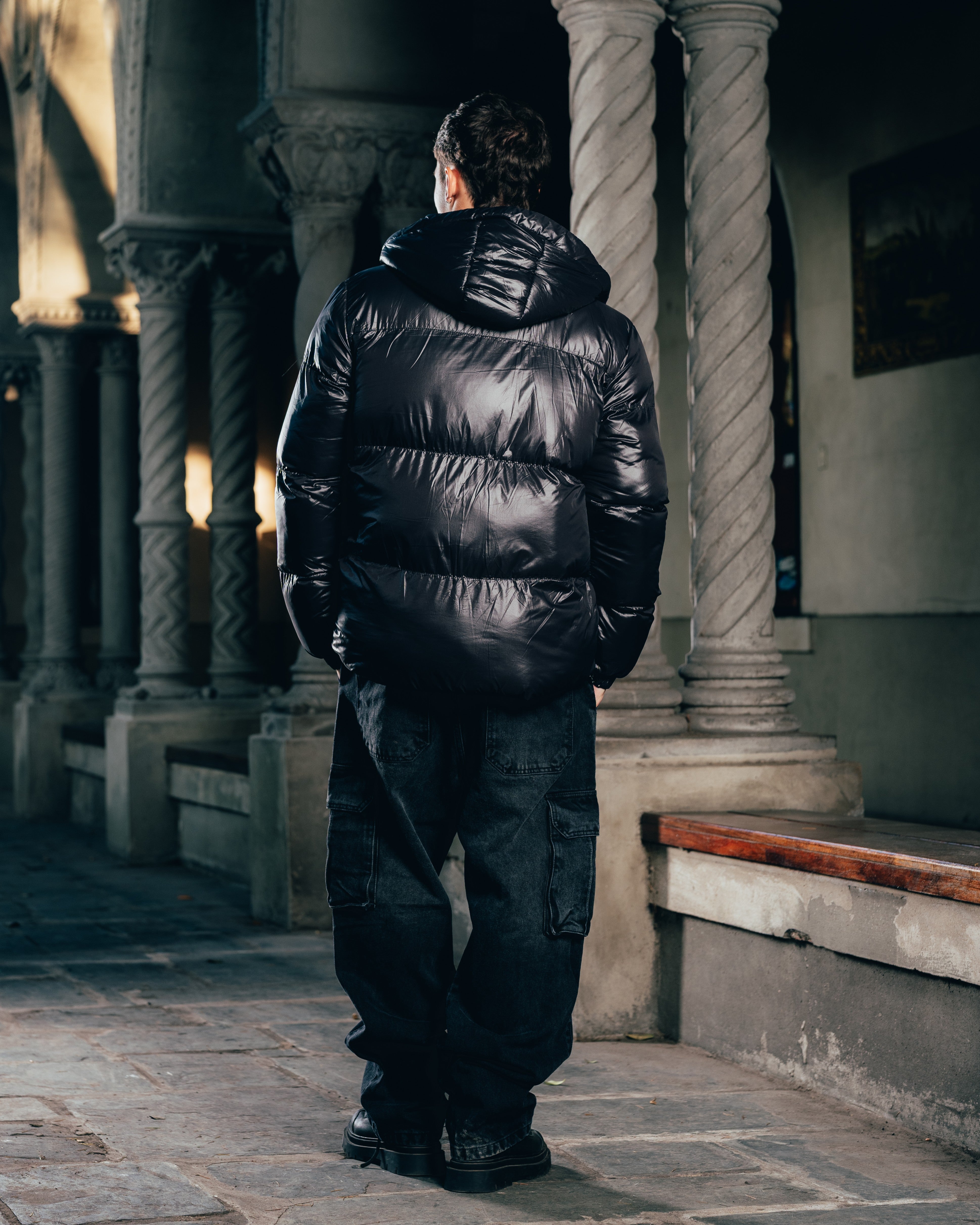 CAMPERA PUFFER [ WARRIOR ] OIL BLACK
