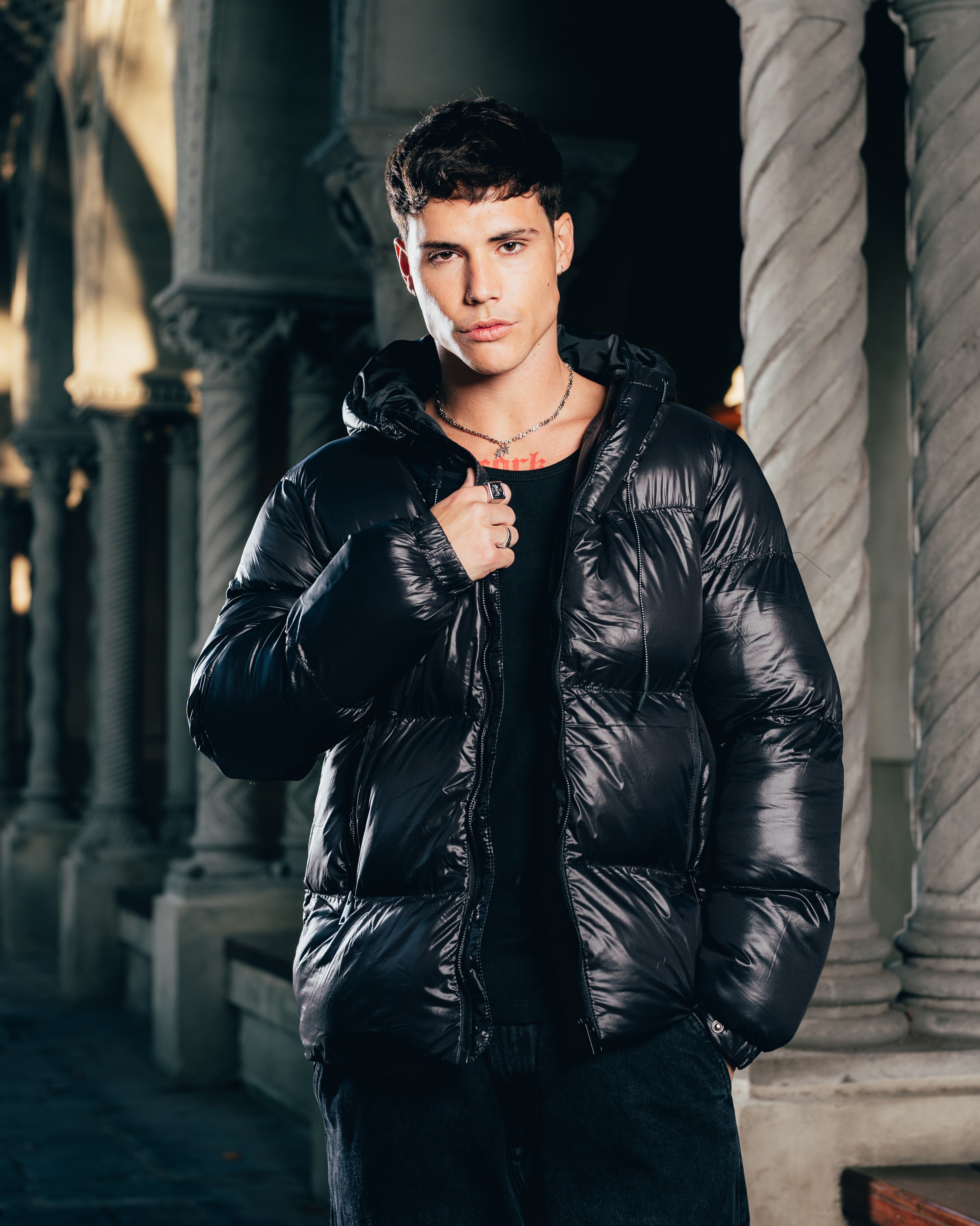 CAMPERA PUFFER [ WARRIOR ] OIL BLACK