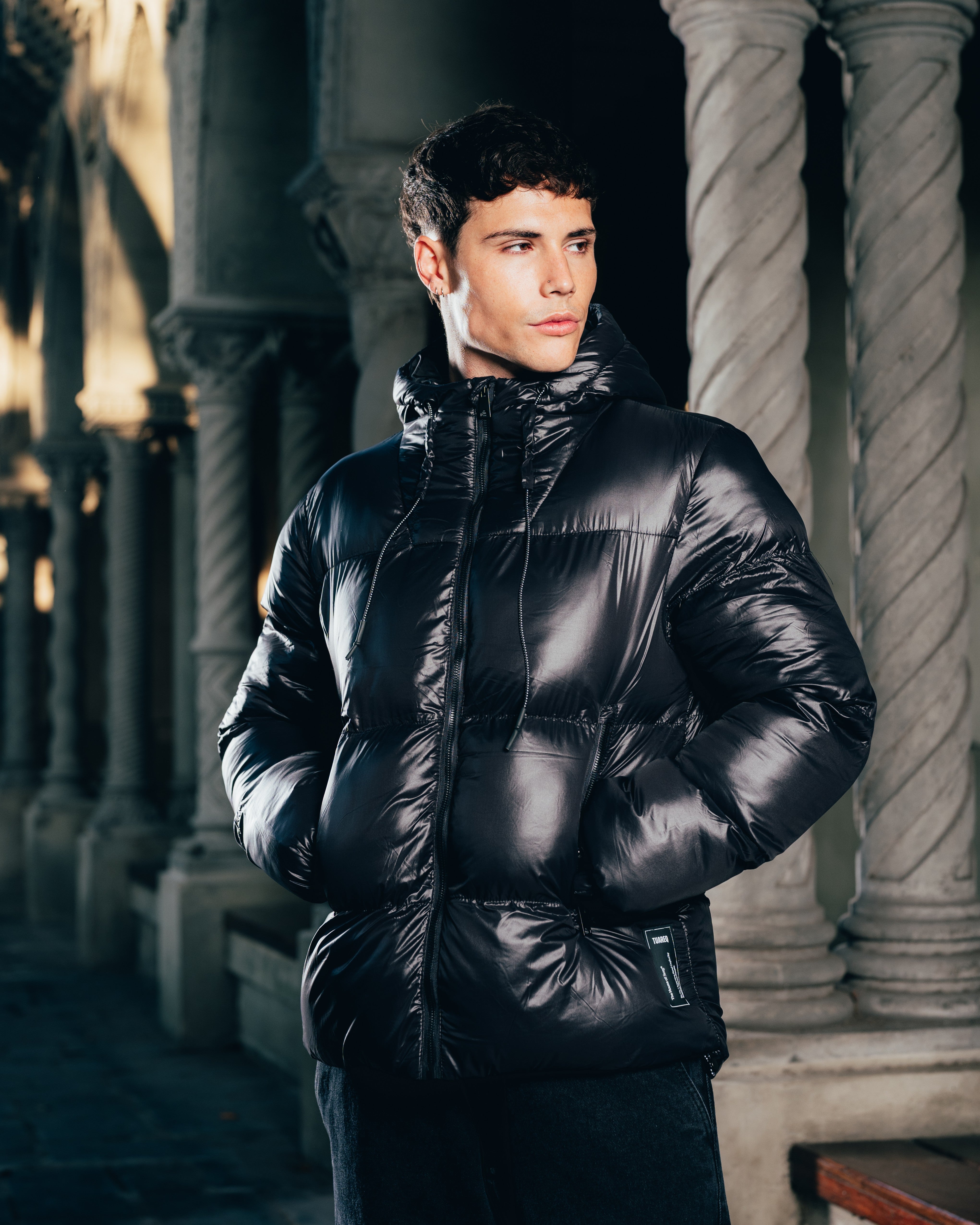 CAMPERA PUFFER [ WARRIOR ] OIL BLACK